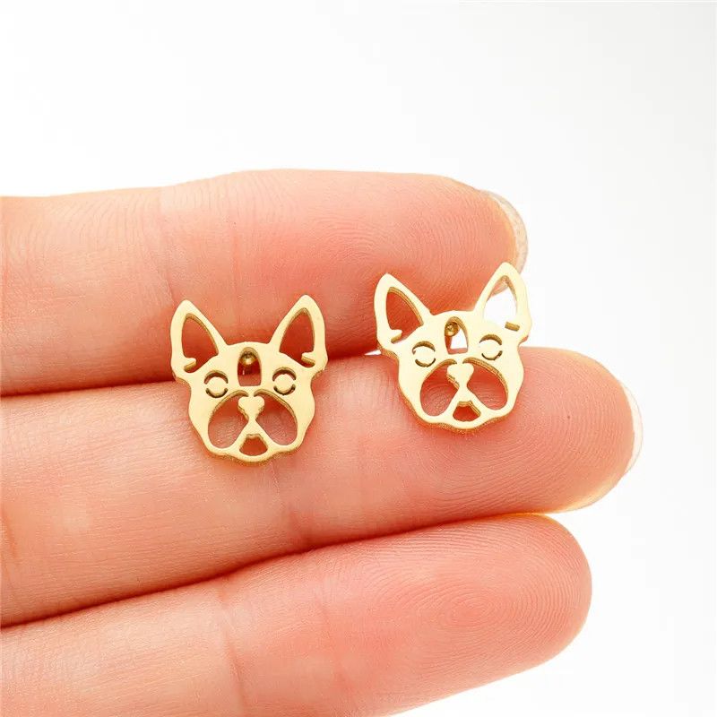 Jewelry Mini French Bulldog Earrings Charm Earring Gift Size ONE SIZE - 1 Thumbnail