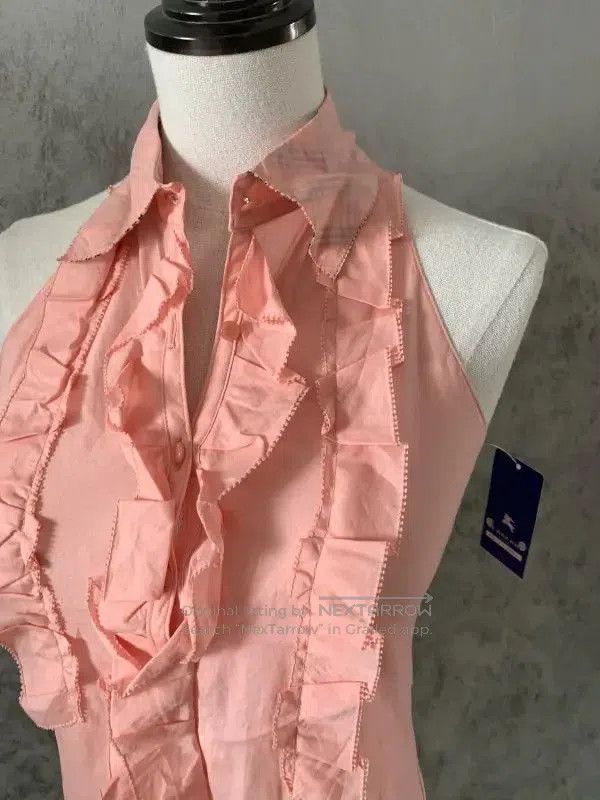 Burberry Burberry Pink Sleeveless Cotton Blend Top. Size S / US 4 / IT 40 - 2 Thumbnail
