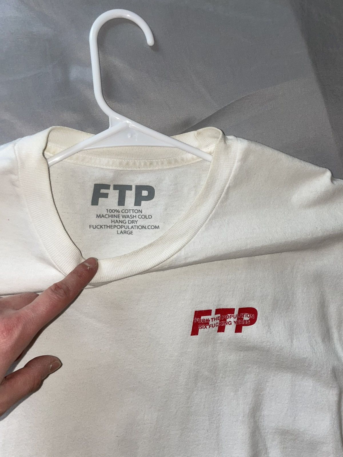 Fuck The Population FTP Six 6 Year Anniversary Tee Shirt Size Large Size US L / EU 52-54 / 3 - 5 Thumbnail