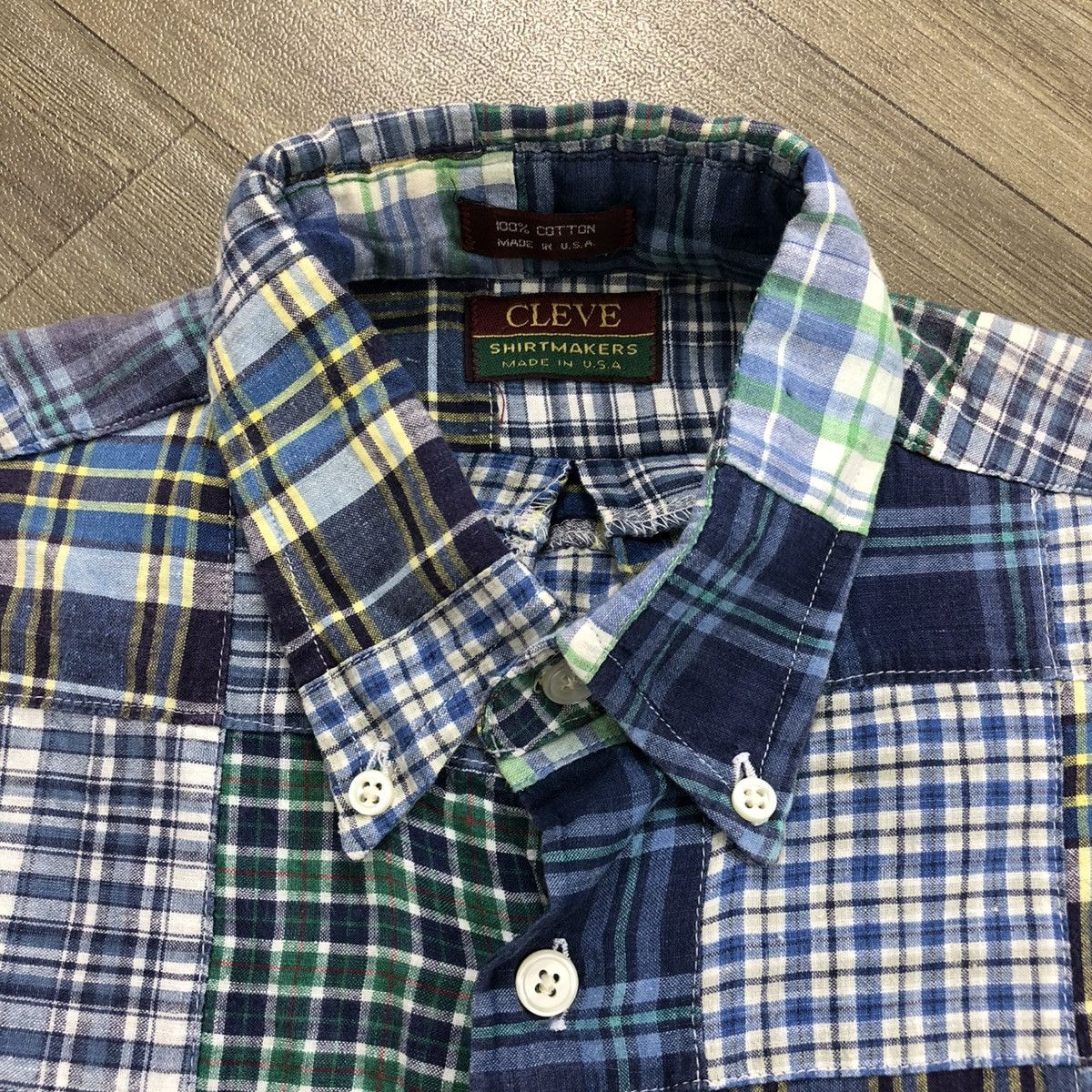 Japanese Brand Vintage Cleve USA Patchwork Shirt Y2K Ifsixwasnine Lgb Goa Size US M / EU 48-50 / 2 - 4 Thumbnail