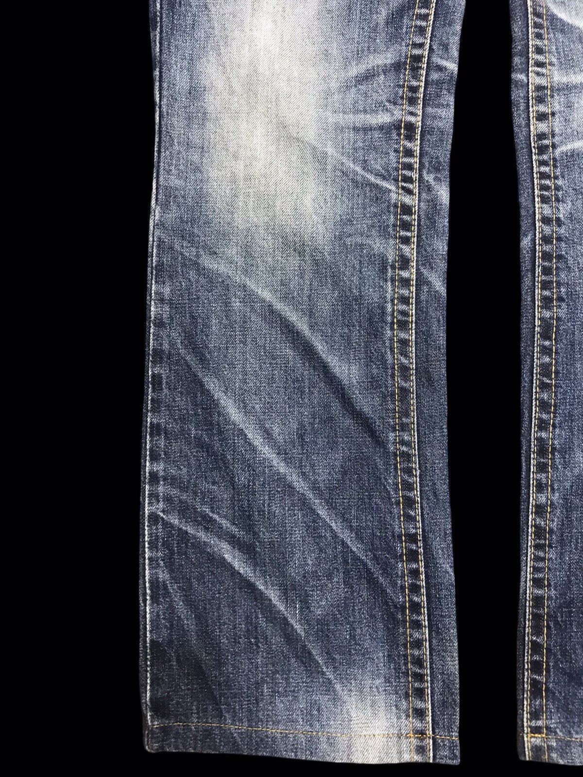 Seditionaries 💥VERY RARE💥LOLITA FLYING SKULL EMBROIDERY DENIM F384 Size US 31 - 10 Thumbnail