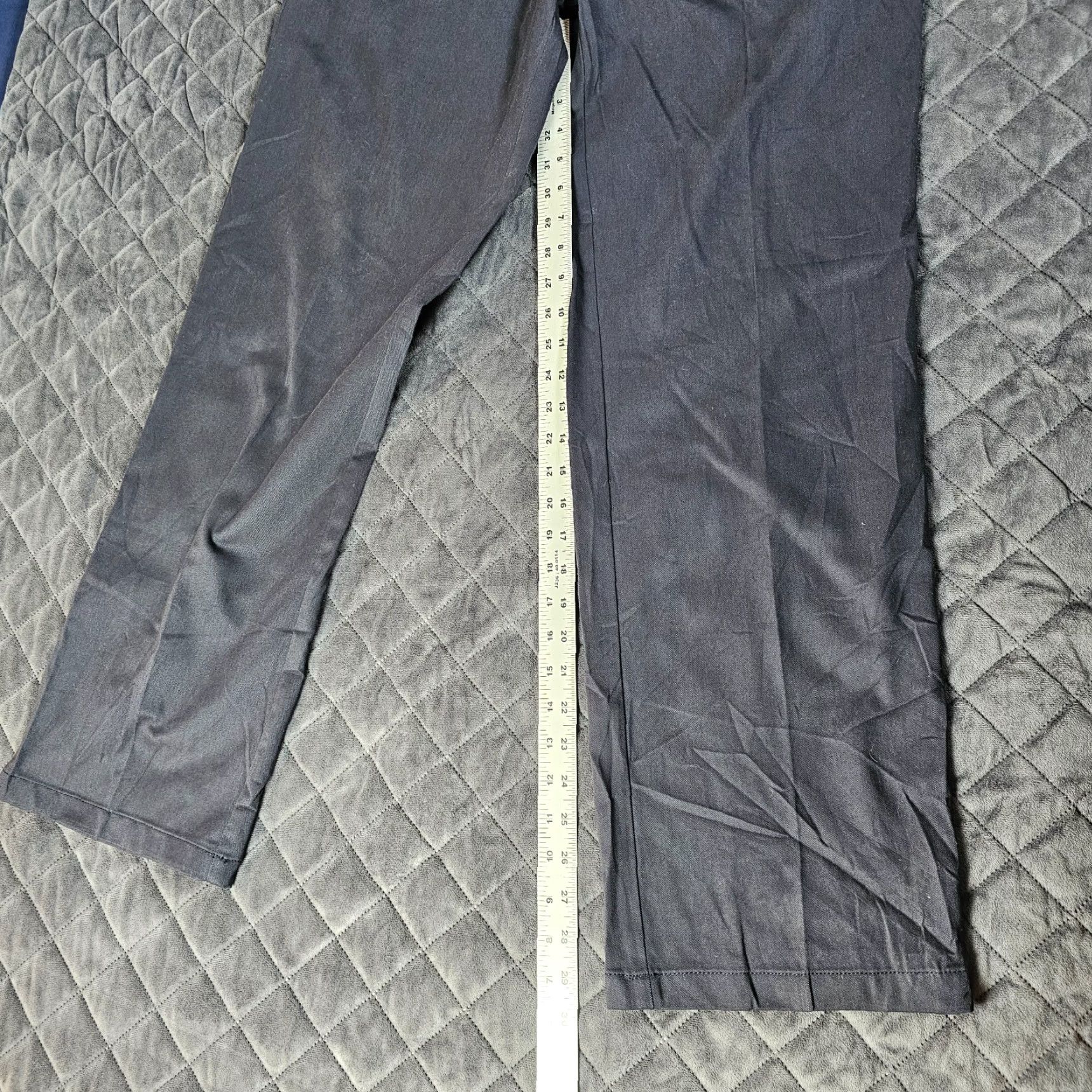 Vintage St. John's Bay Men Dress Pants Flat Front Classic Fit 100% Cotton Size 36 x 32 Blue Size US 36 / EU 52 - 5 Thumbnail