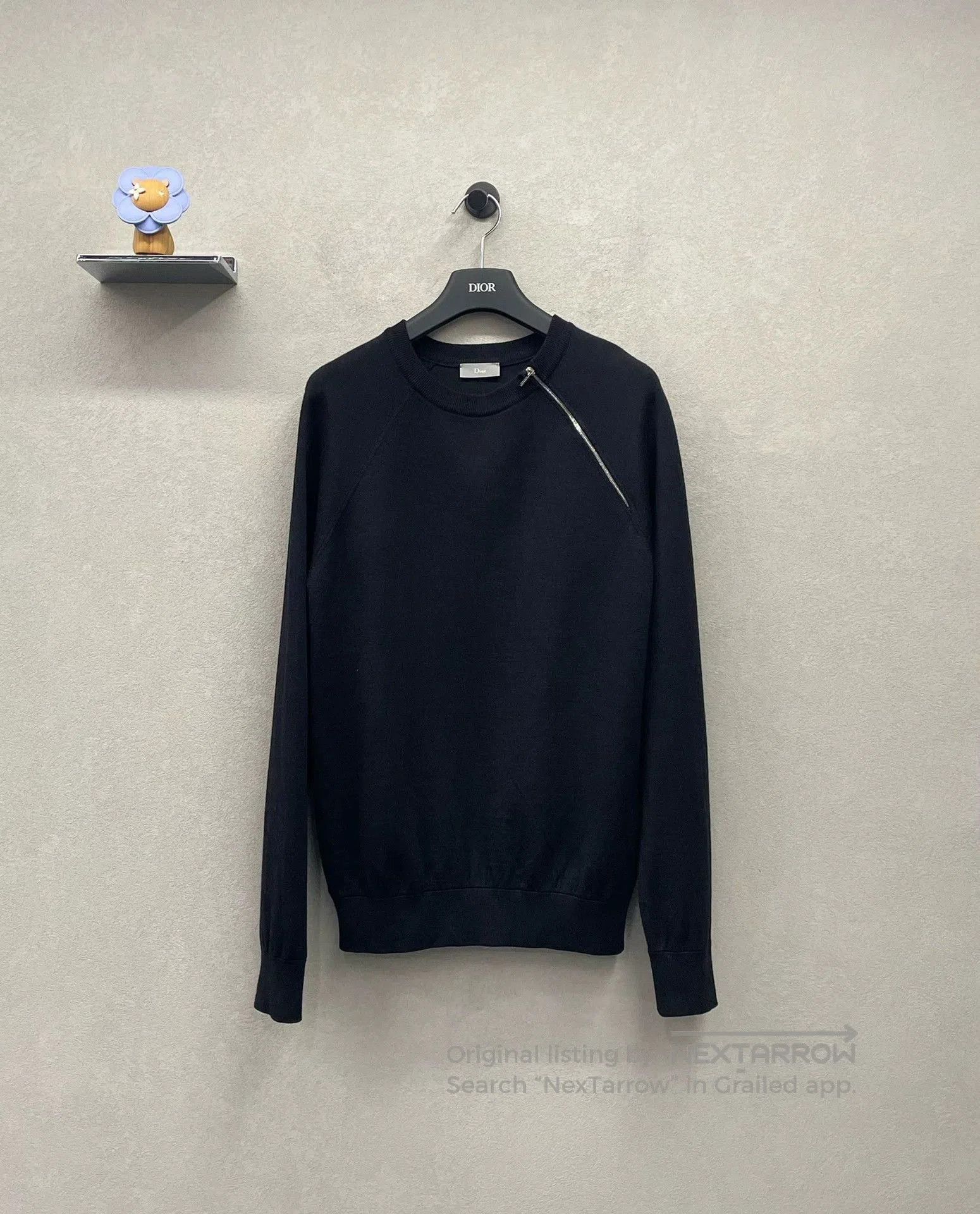 Dior black irregular zip hoodie from Dior. Size US S / EU 44-46 / 1 - 1 Thumbnail