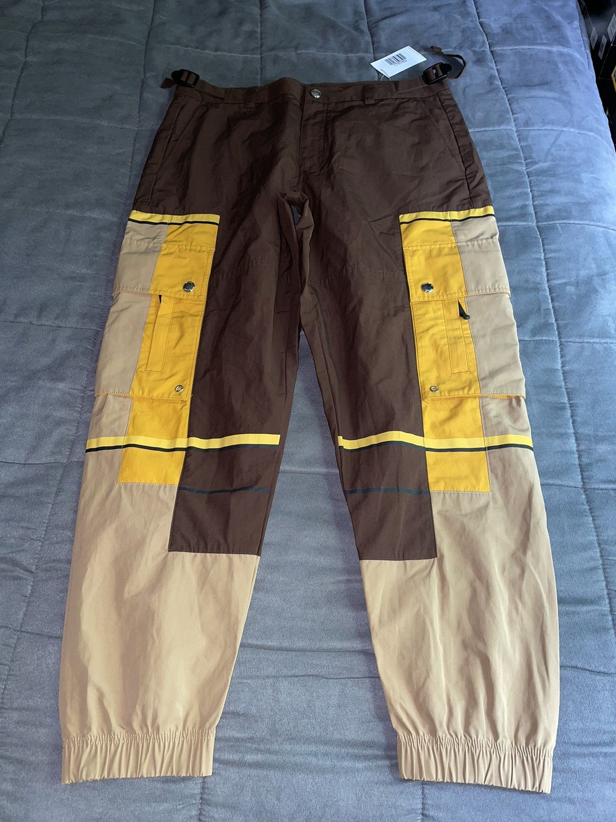 Burberry Burberry Brown Yellow Cargo Pants Size US 38 / EU 54 - 4 Thumbnail
