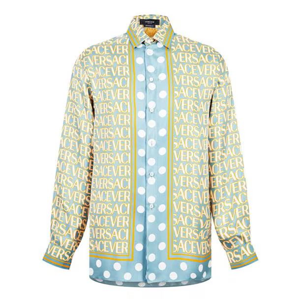Versace o1g2r1mq0824 Barocco Polka Shirts in Multicolor Size US L / EU 52-54 / 3 - 1 Thumbnail