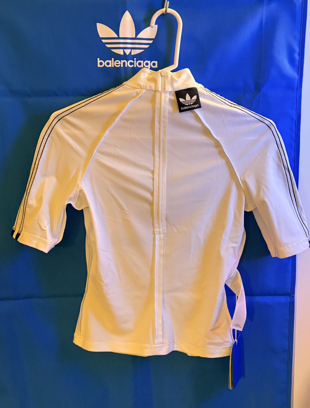 Adidas × Balenciaga Adidas x Balenciaga Athletic Top Shirt White F36 Size XS / US 0-2 / IT 36-38 - 3 Thumbnail