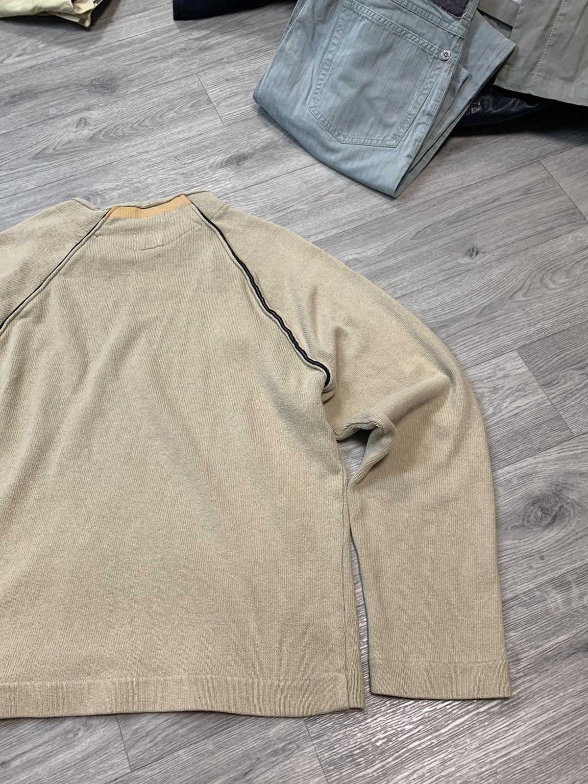 Stone Island × Vintage SS04 STONE ISLAND YELLOW CREWNECK SWEATSHIRT Size US M / EU 48-50 / 2 - 14 Thumbnail