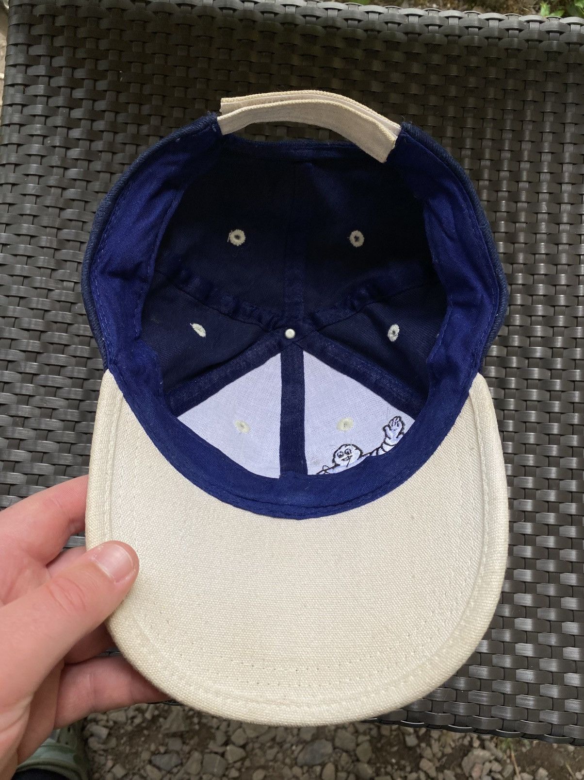 Vintage Vintage Michelin Cap Hat Mercedes Ferrari BMW Size ONE SIZE - 4 Thumbnail