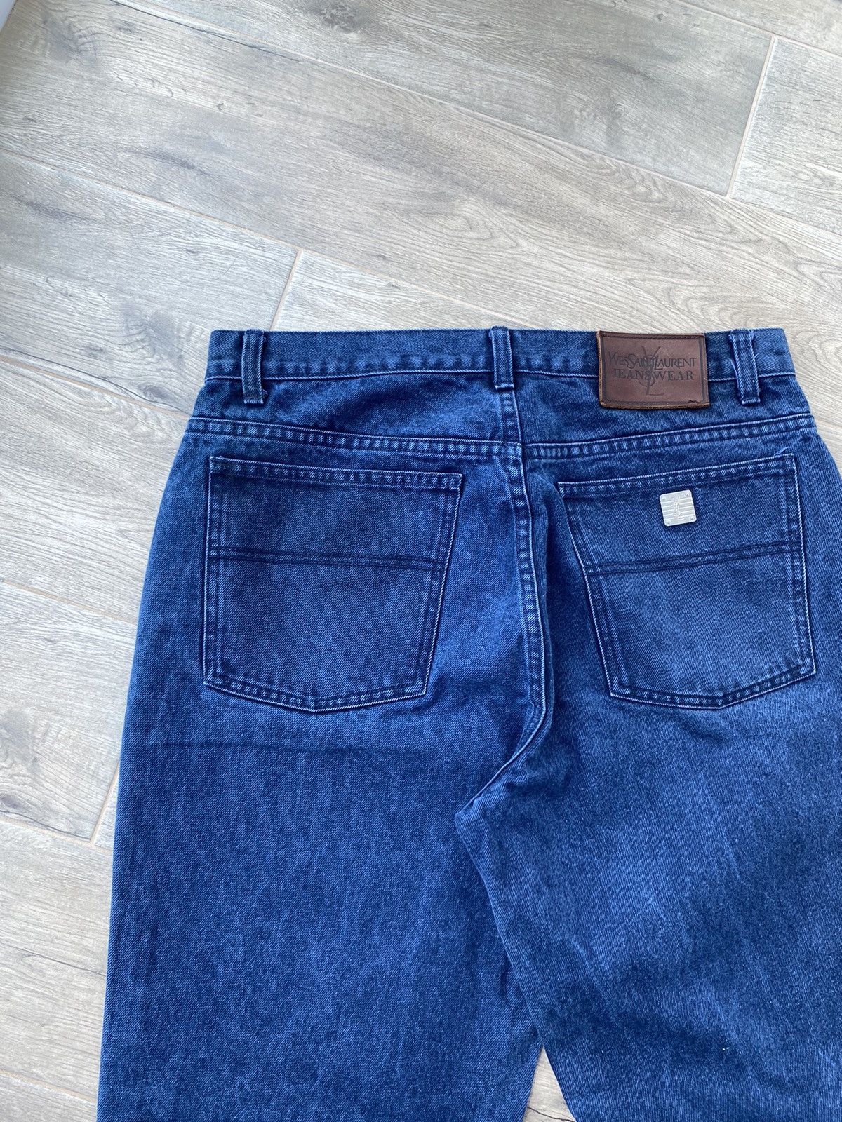 Yves Saint Laurent Metal Logo Jeans