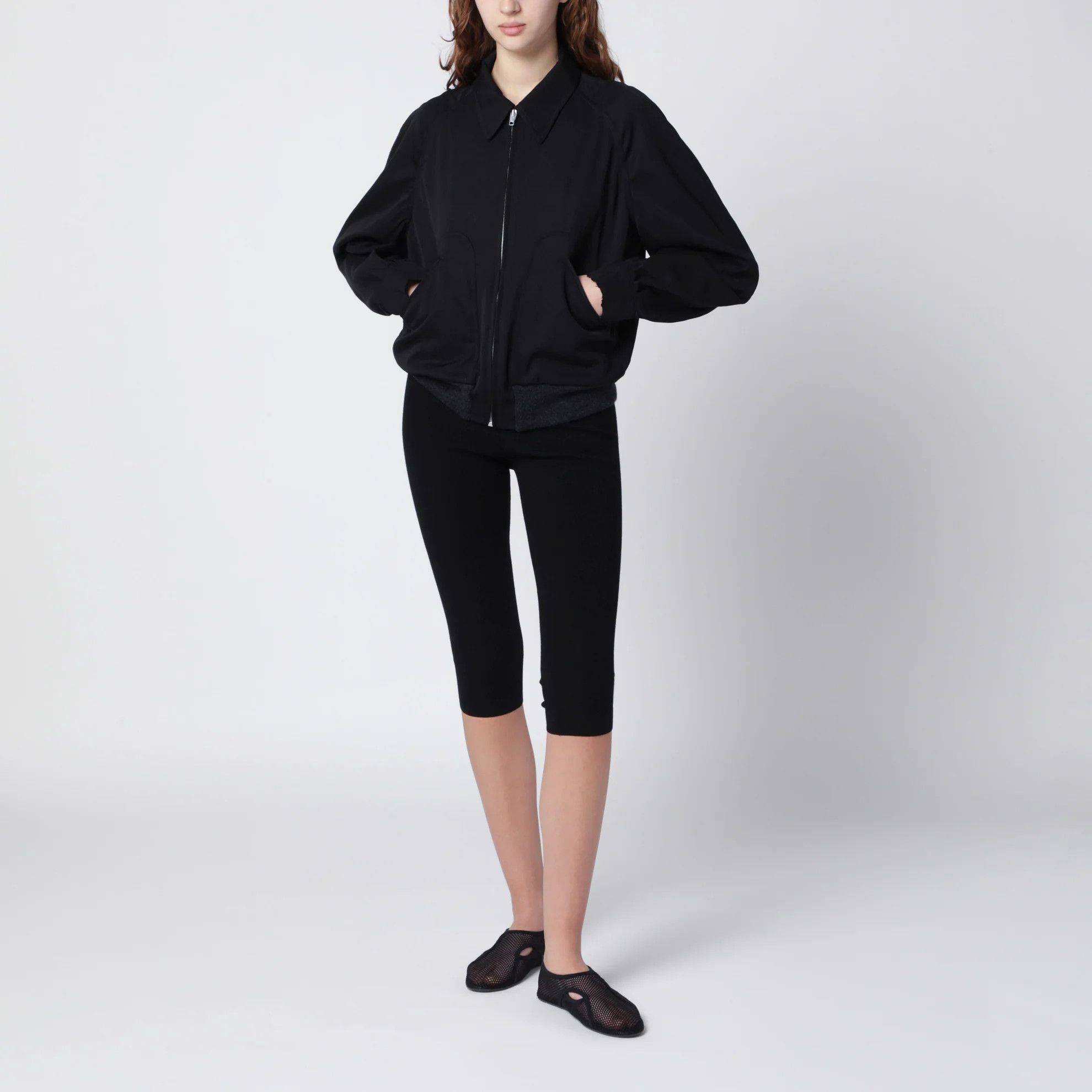 Maison Margiela o1d2blof0426 Zip Up Jacket in Black Size M / US 6-8 / IT 42-44 - 1 Thumbnail