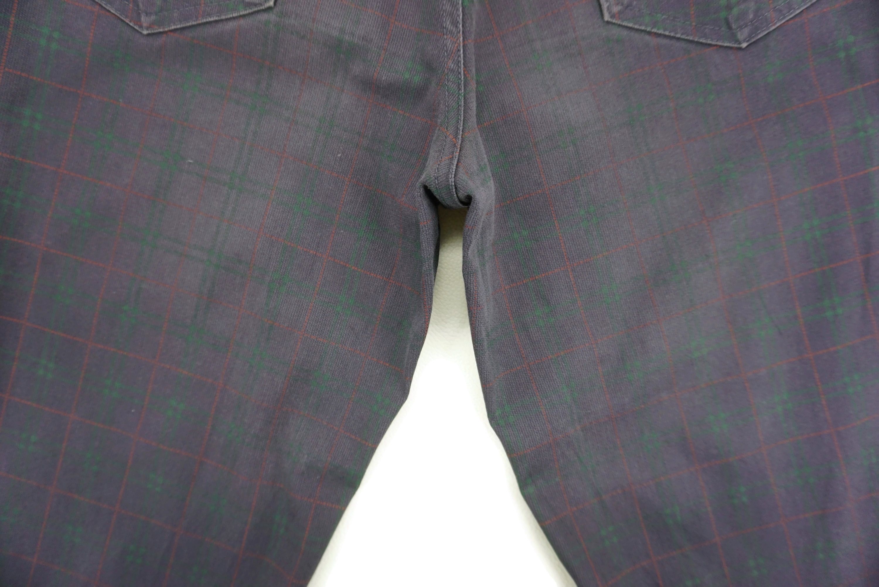 Japanese Brand Domingo Jeans fit W27xL32 Tartan Denim Made in Japan Size 27" / US 4 / IT 40 - 11 Thumbnail