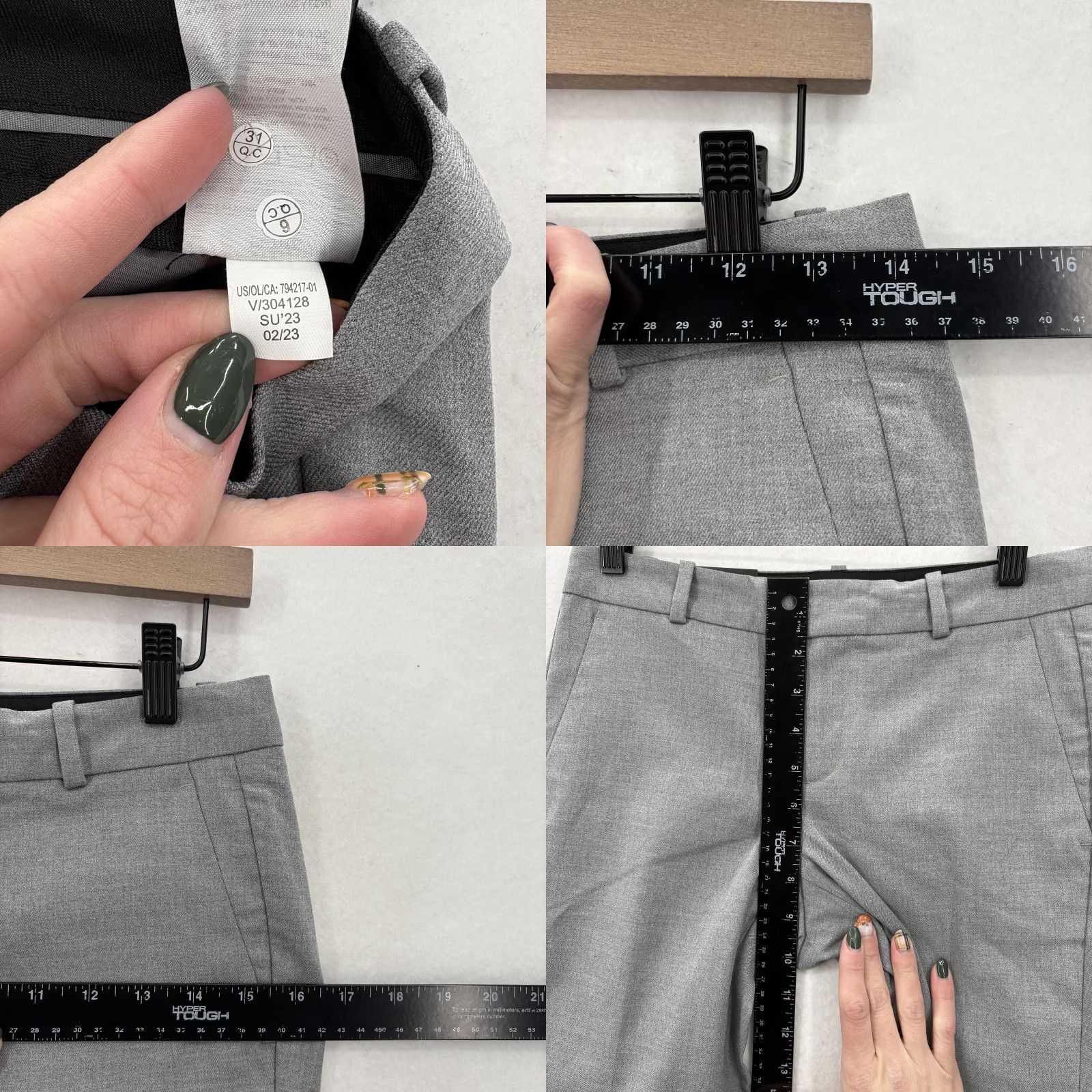 Banana Republic Banana Republic Ryan Pants Womens 0P Gray Mid Rise Slim Straight Dress Office Pants Womens 0P Gray Business Workwear Mens? Size 25" / US 0 / IT 36 - 8 Thumbnail