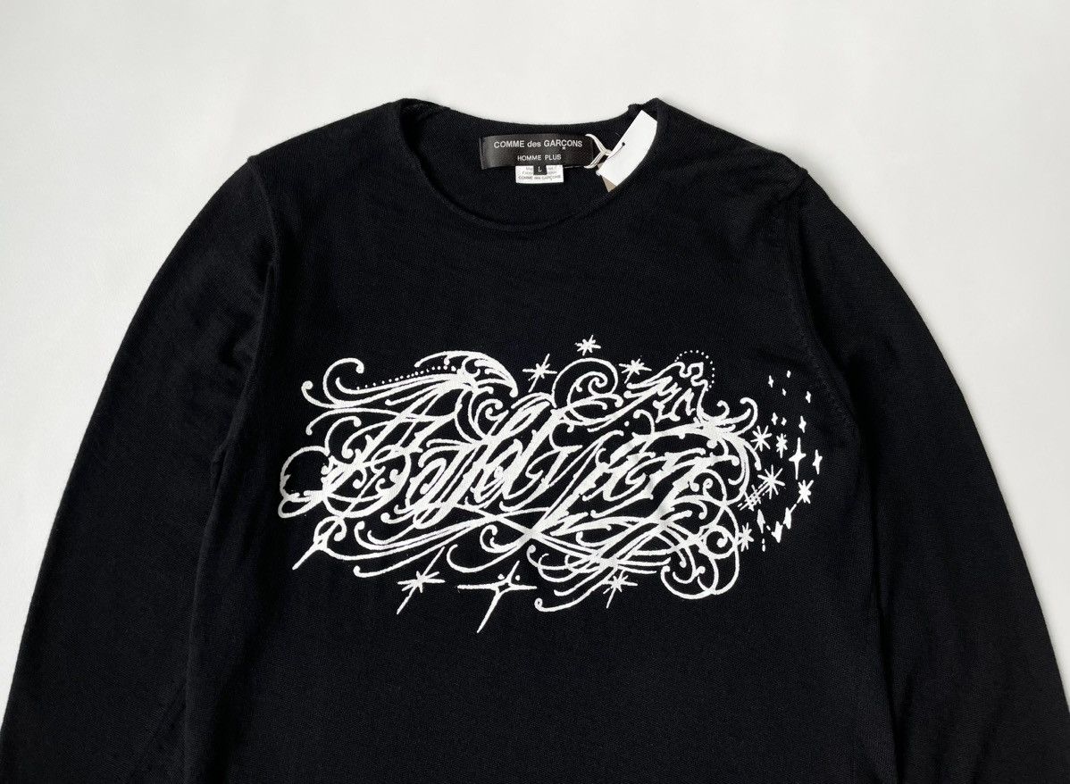 Comme des Garcons A/W 15 ‘Metal Logo’ Black Sweater Size US M / EU 48-50 / 2 - 2 Thumbnail