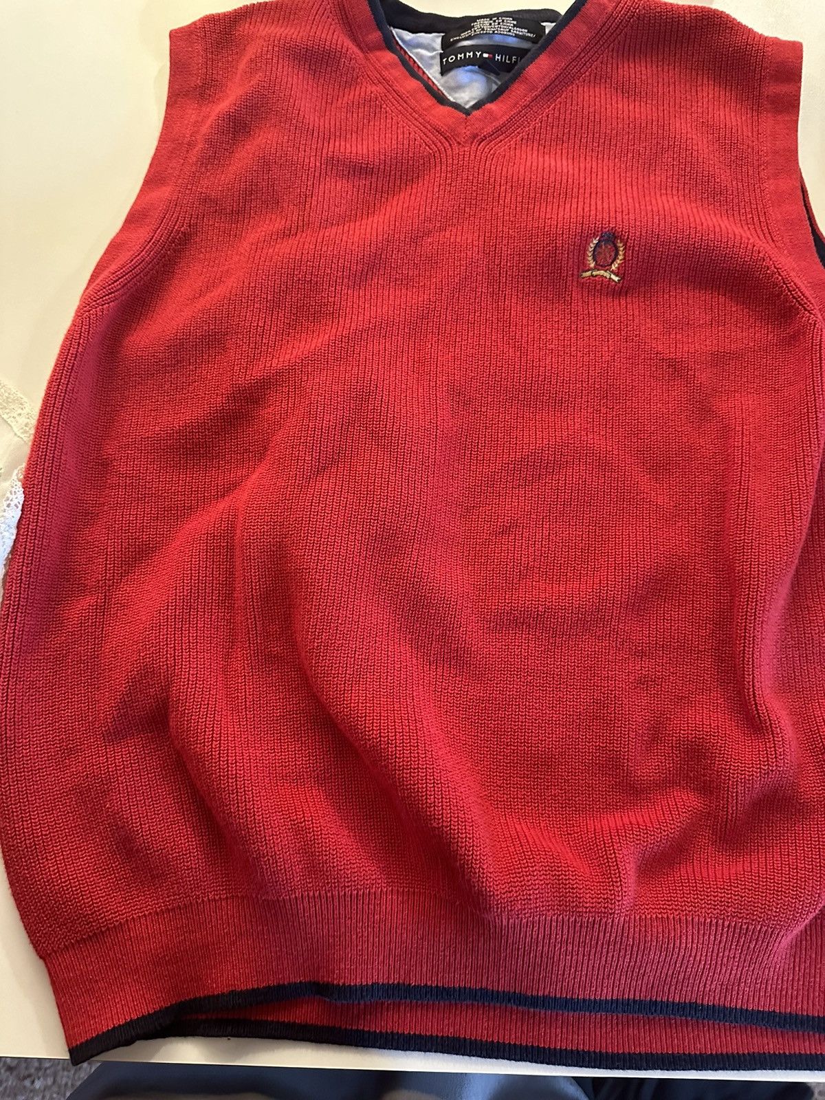Tommy Hilfiger × Vintage Tommy Hilfiger Sweater Vest Size US M / EU 48-50 / 2 - 8 Thumbnail
