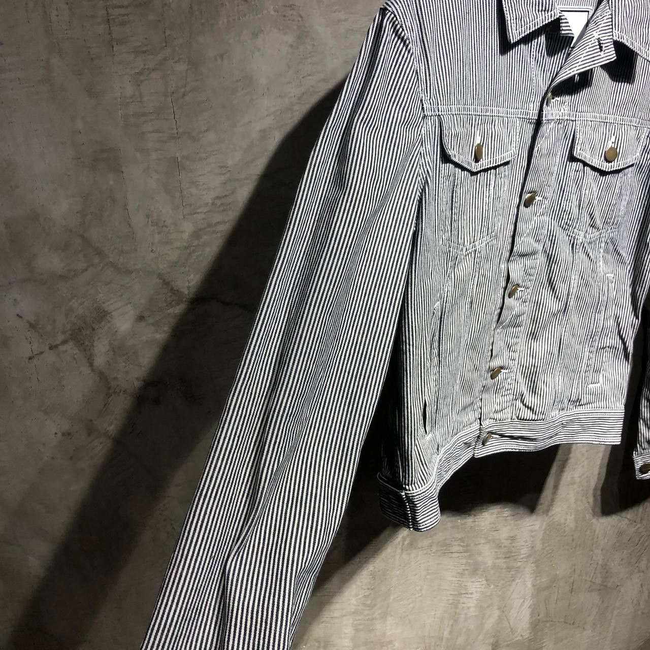 AMI Ami Paris Alexandre Mattiussi Denim striped jacket Size US S / EU 44-46 / 1 - 11 Thumbnail