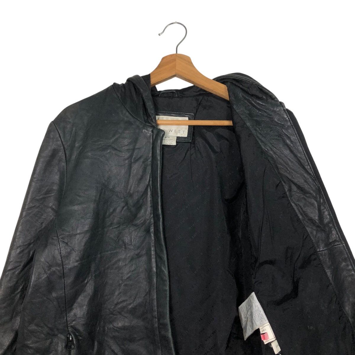Japanese Brand 📌Rich Black Vintage Leather Jacket Nine West Issey Miyake Size US M / EU 48-50 / 2 - 14 Thumbnail