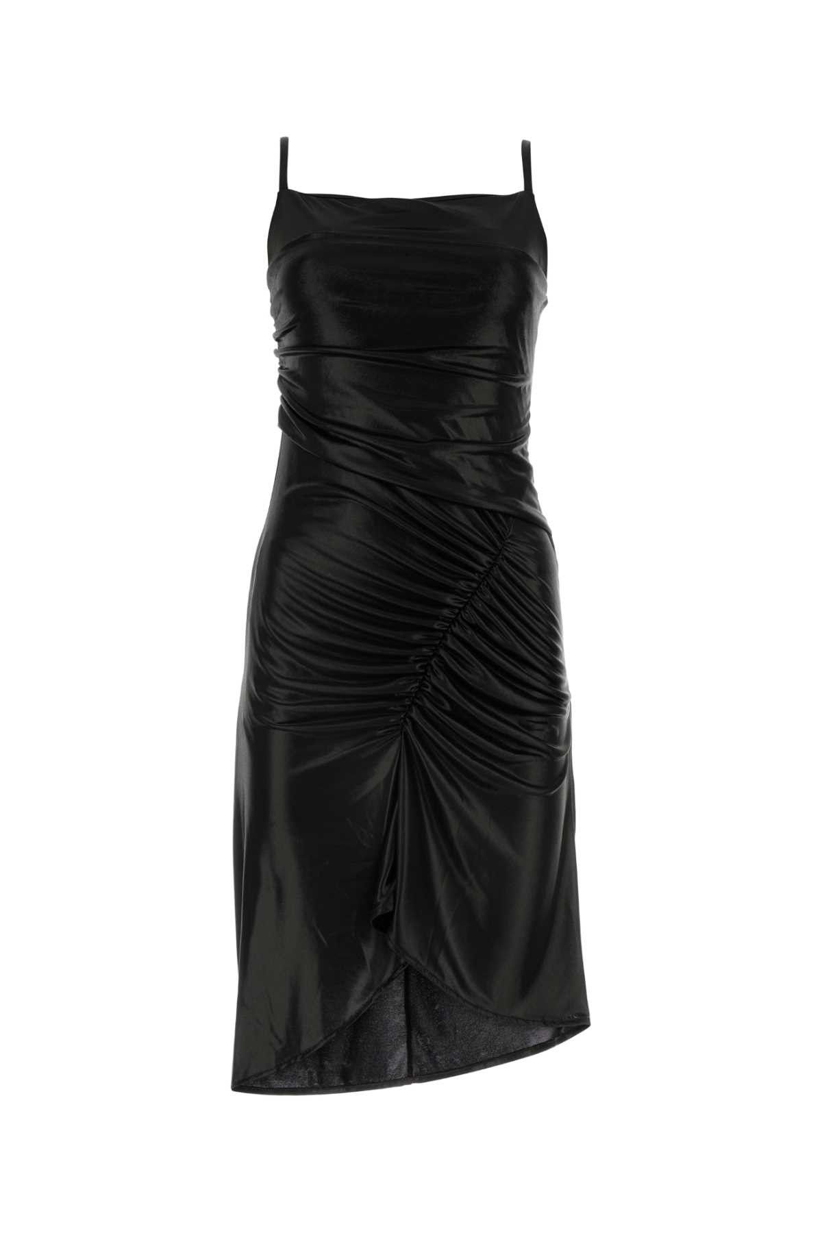 image of Marine Serre Black Jersey Dress, Women's (Size XS)