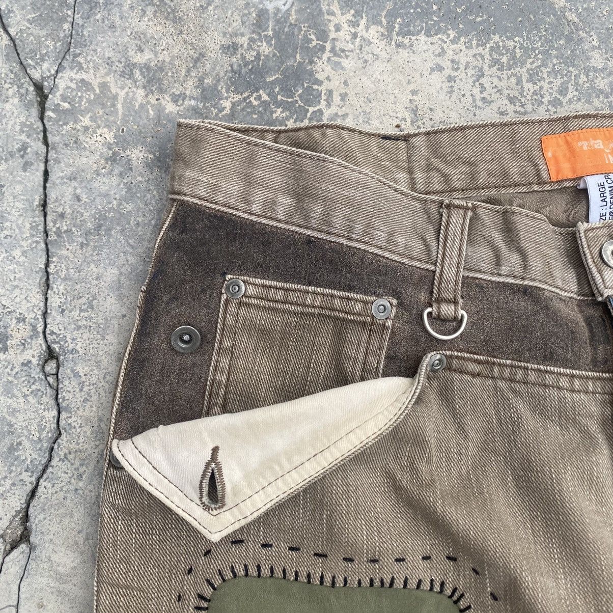 Japanese Brand Repaired Peace MONTAGE Jeans KAPITAL STYLE Size US 33 - 6 Thumbnail