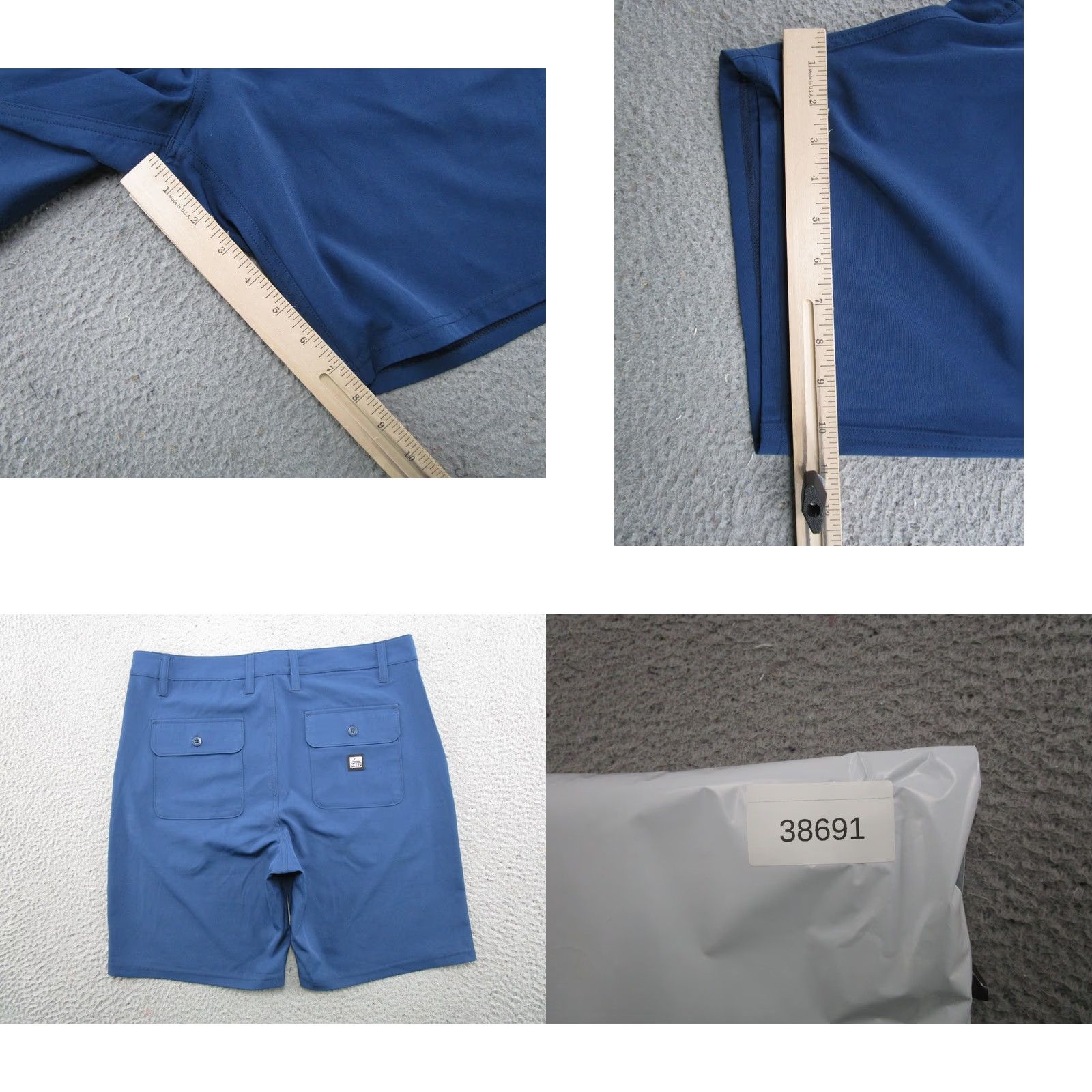 REEF Reef Mens Navy Blue Stretch Chino Shorts Size 32 Golf Preppy Beach NEW Size US 32 / EU 48 - 8 Thumbnail