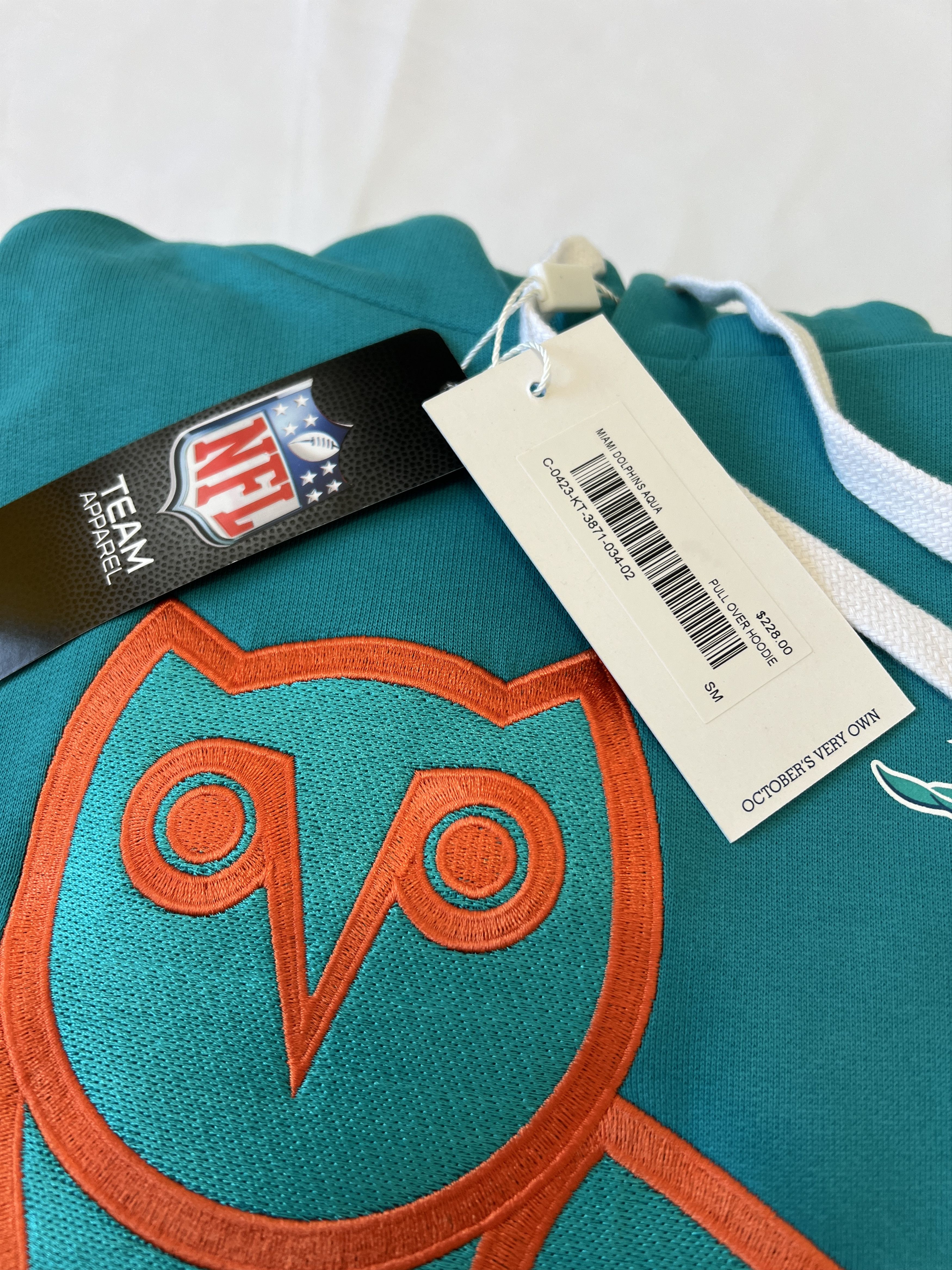 Drake OVO x NFL Miami Dolphins OG Owl Hoodie Size US S / EU 44-46 / 1 - 2 Thumbnail