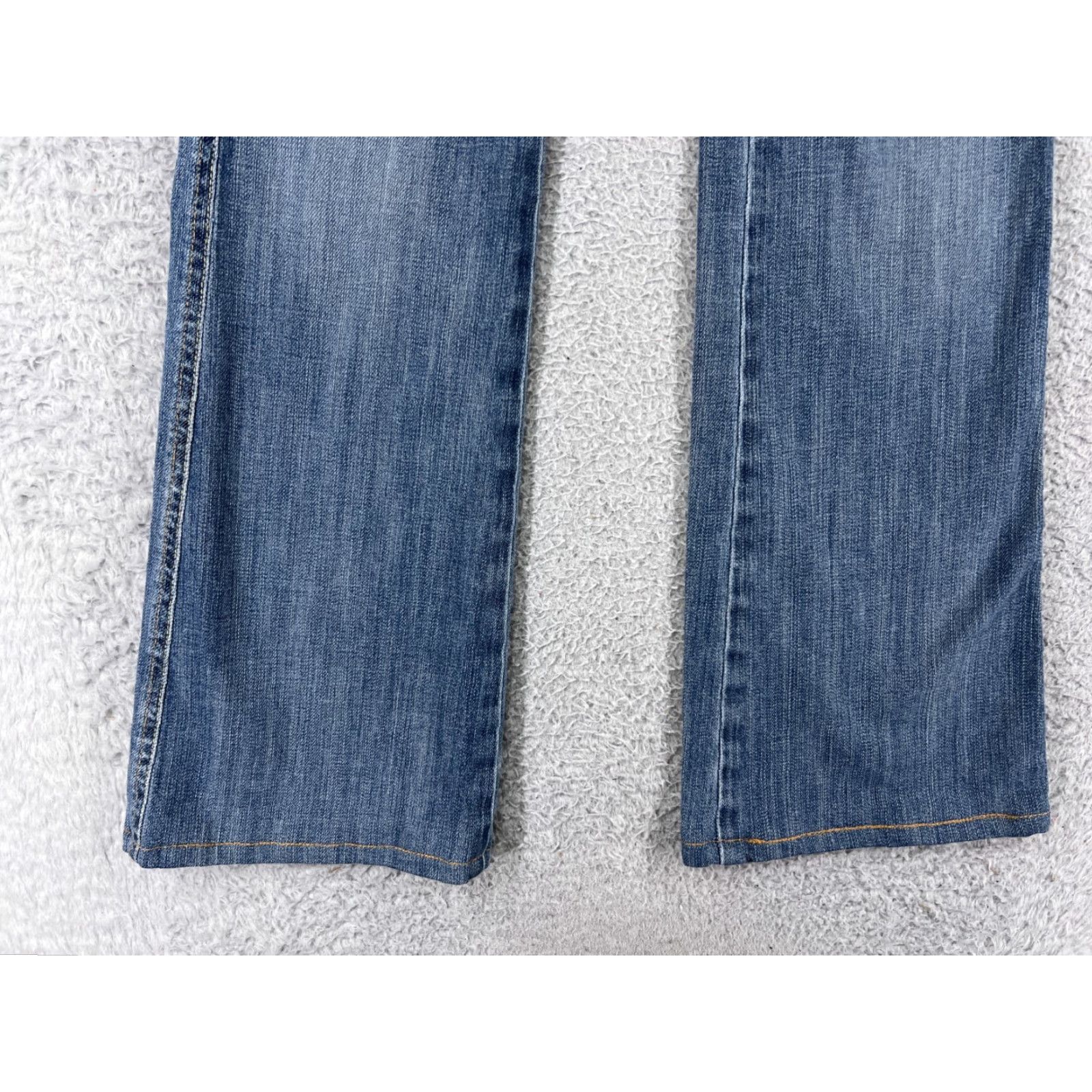 Denime AG Adriano Goldschmied Jeans Women's 29 Blue Denim Flared Embroidered 5-Pocket Cotton Blend Modern Fit Adult Women’s Size 29 Blue Size 29" - 5 Thumbnail