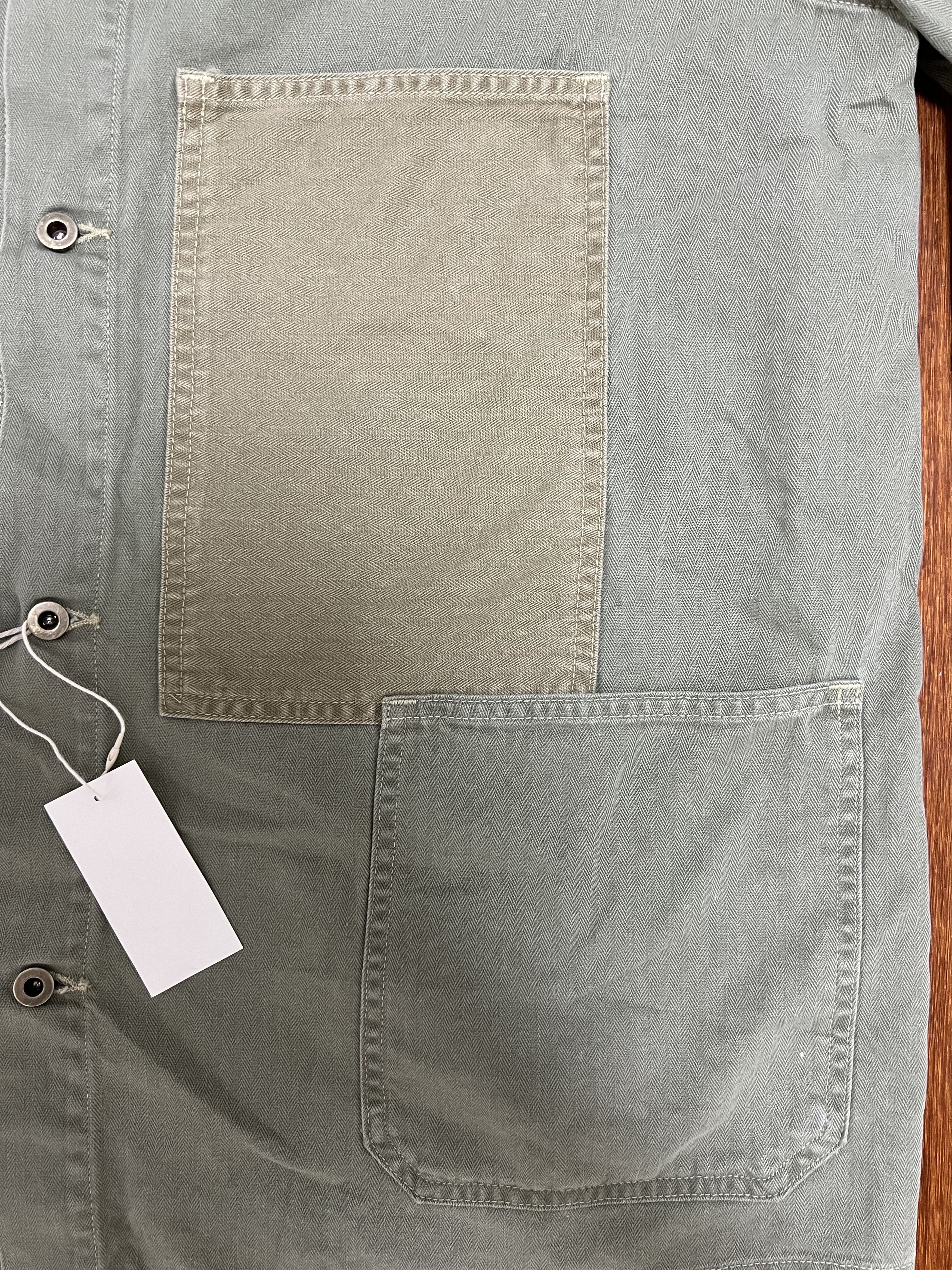 Orslow 💚 Orslow Herringbone Utility Coverall Jacket Green NEW Size US L / EU 52-54 / 3 - 10 Thumbnail