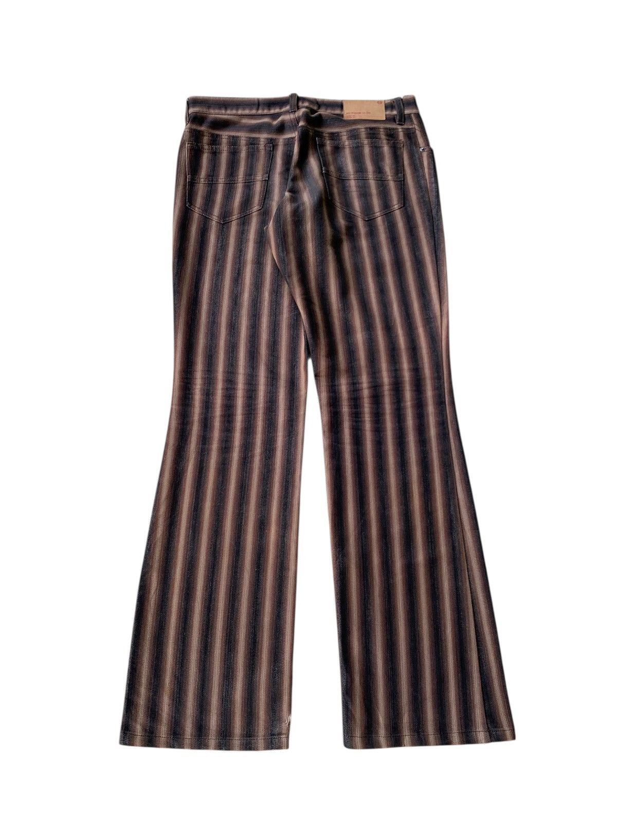 Tornado Mart 2000s Michel klein homme flare striped pants Size US 31 - 3 Thumbnail