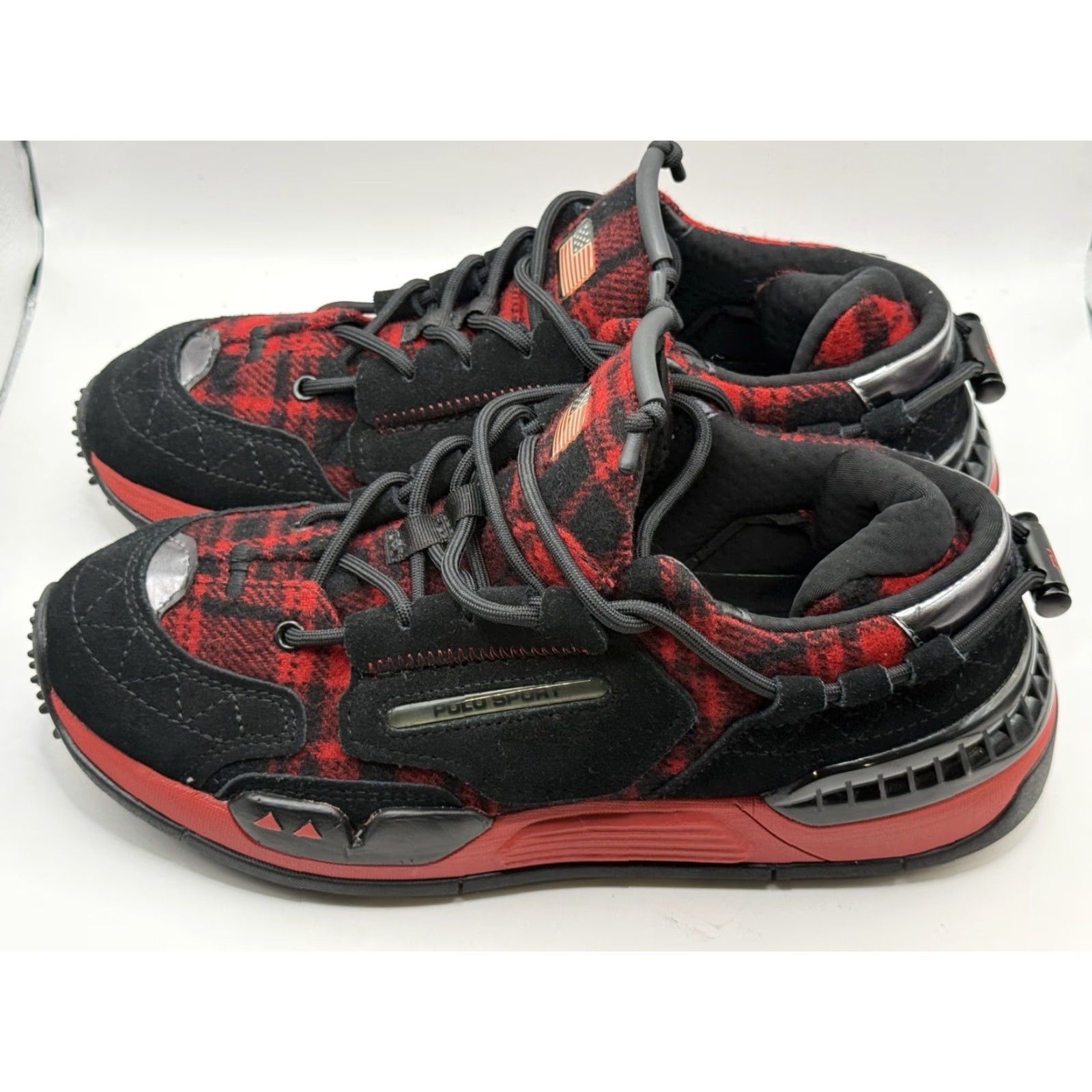 Polo Ralph Lauren Polo Ralph Lauren PS200 Black Red Limited Plaid Twill Edition Sneaker Men's Size 7 Walking Casual Athletic Size US S / EU 44-46 / 1 - 4 Thumbnail
