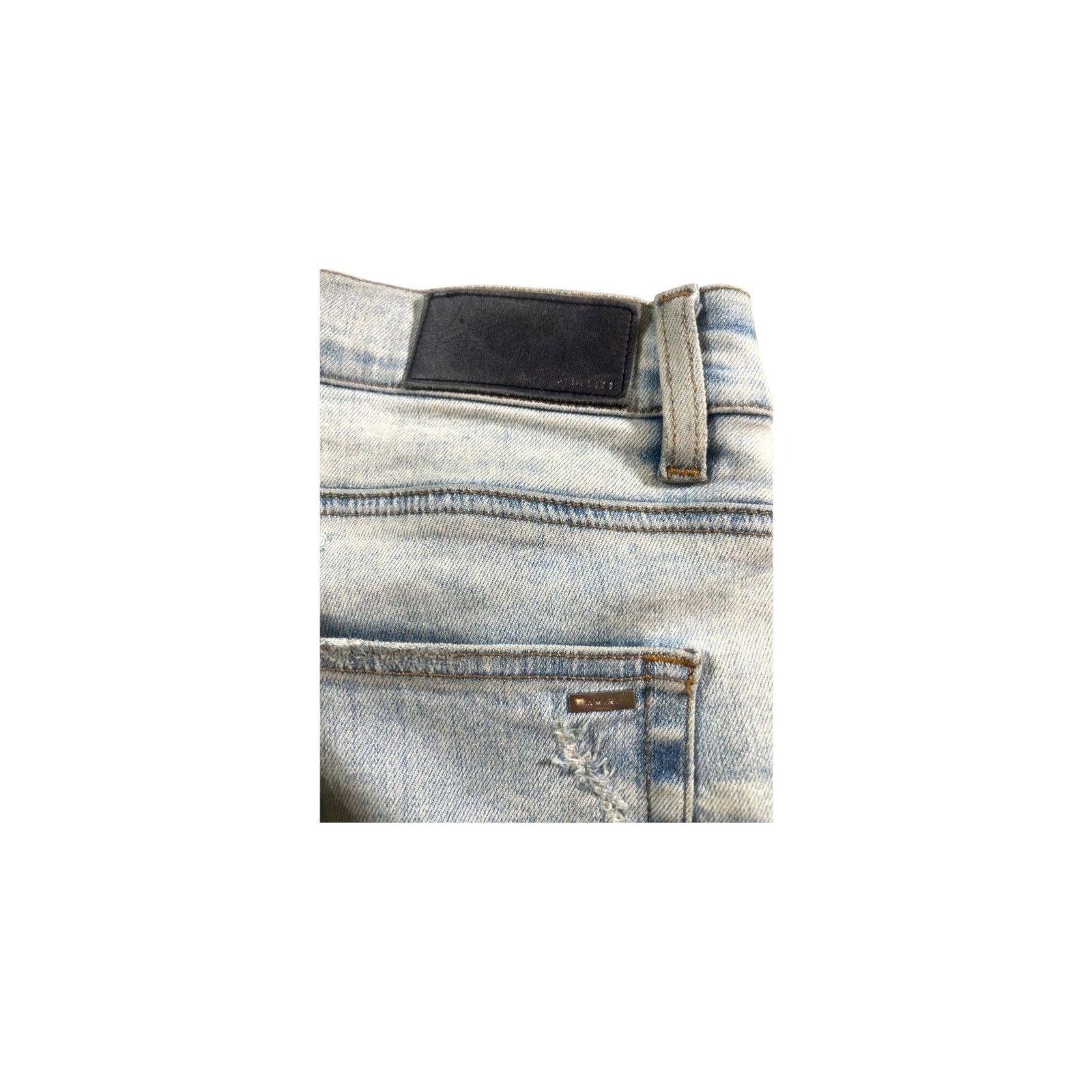 Amiri Amiri "MX1 Patch" Stone Wash & Multicolor Jeans Size US 36 / EU 52 - 3 Thumbnail