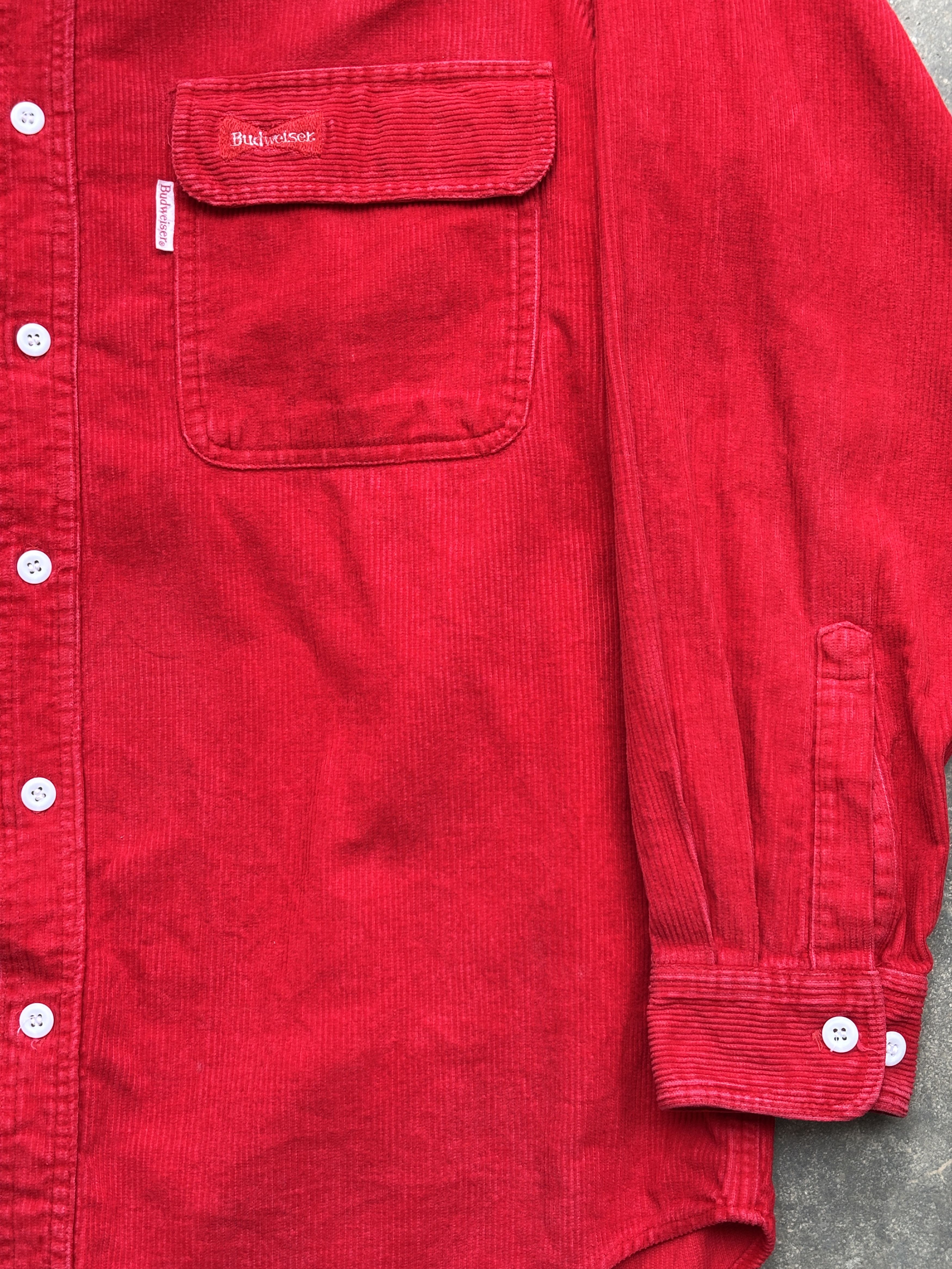 Budweiser Budweiser Red Corduroy Vintage Rare Shirt Size US M / EU 48-50 / 2 - 6 Thumbnail