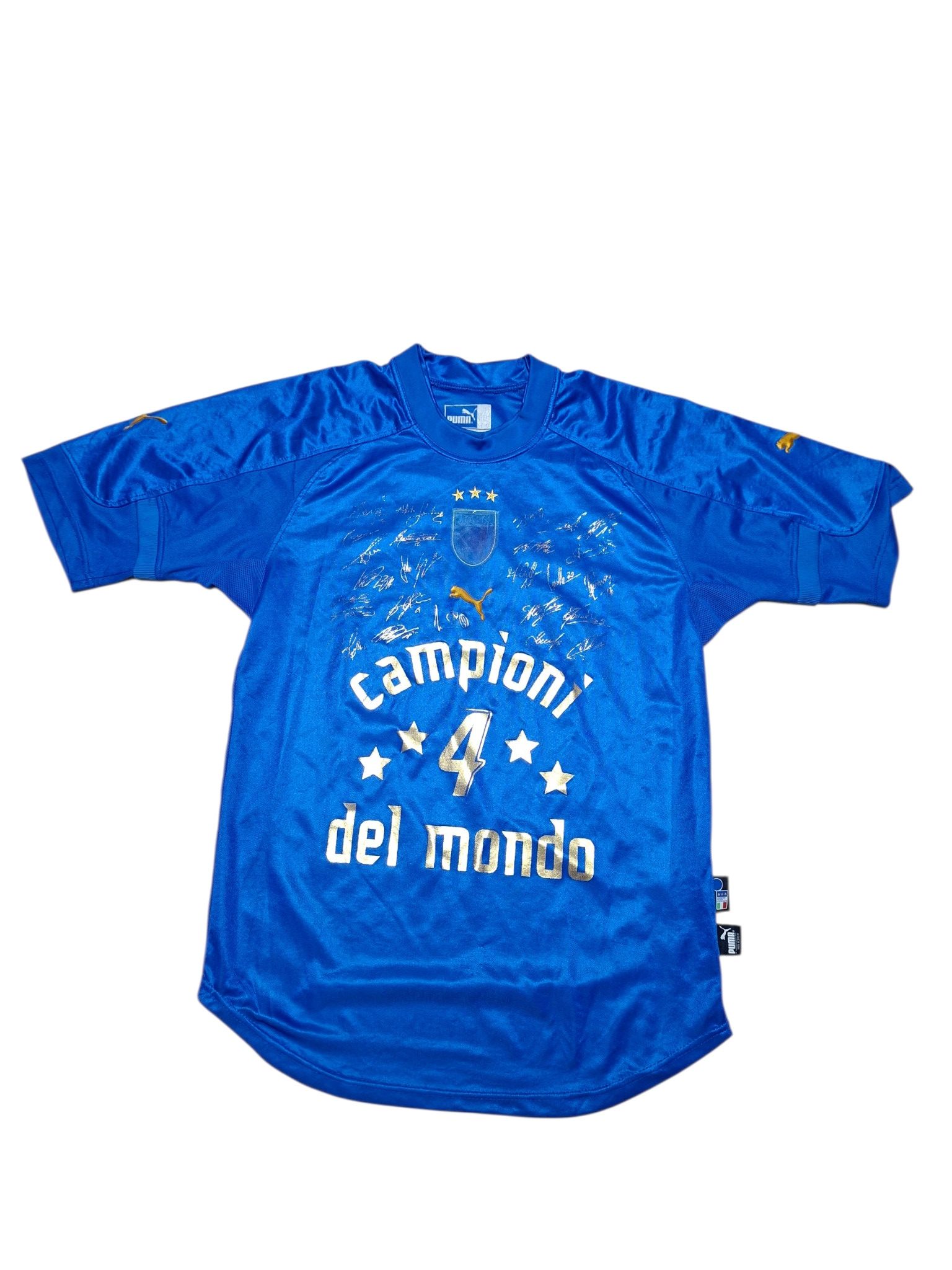Puma ITALY PUMA WORLD CUP 2006 CHAMPIONS SOCCER JERSEY TEE Size US S / EU 44-46 / 1 - 1 Thumbnail