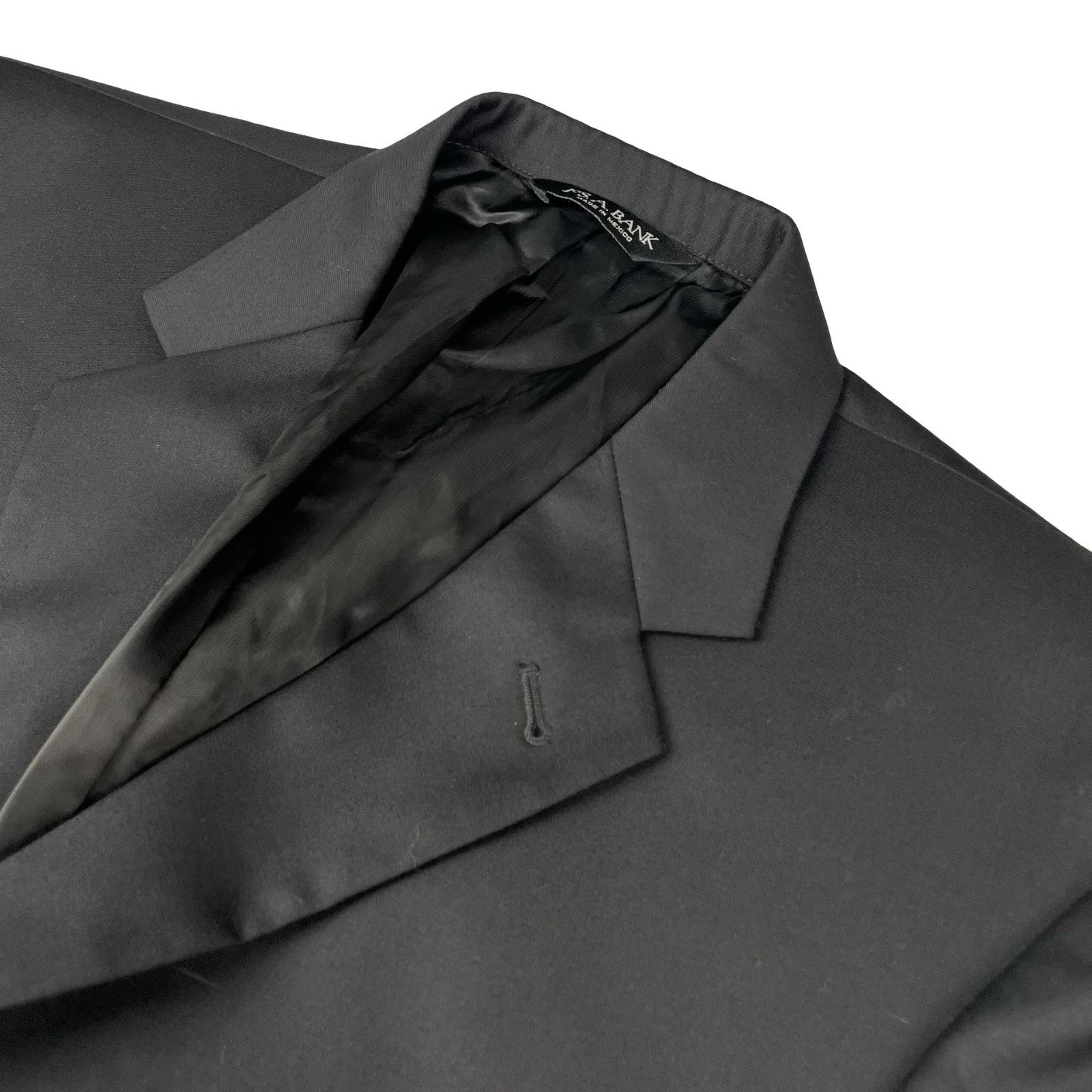 Jos. A. Bank Jos. A. Bank Men’s 100% Wool 3-Button Blazer Jacket Black • Size 42L - 1 Thumbnail