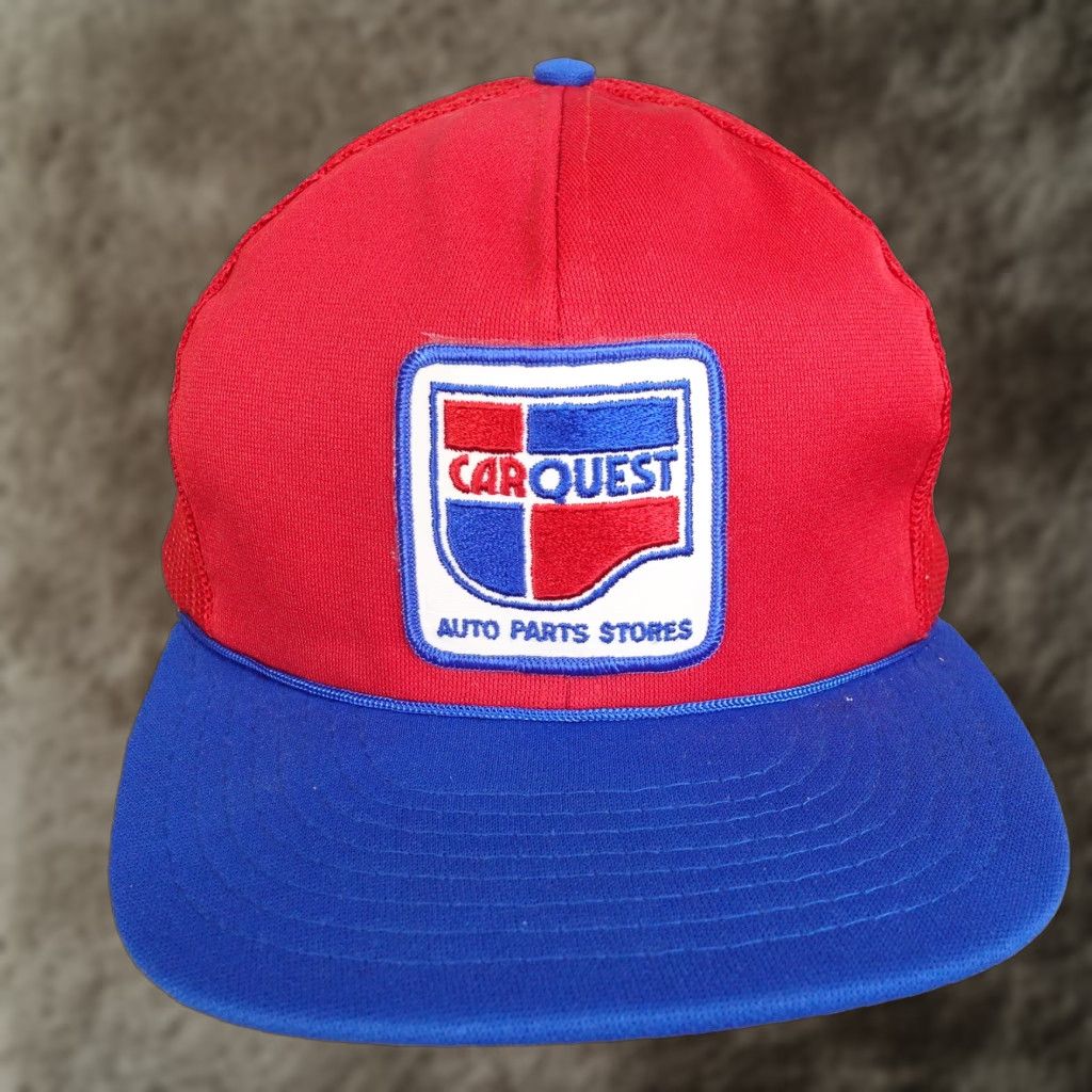 Quest VINTAGE THE PRO CAR QUEST AUTO PARTS RED BASEBALL CAP ADJUSTABLE UNISEX Size ONE SIZE - 1 Thumbnail