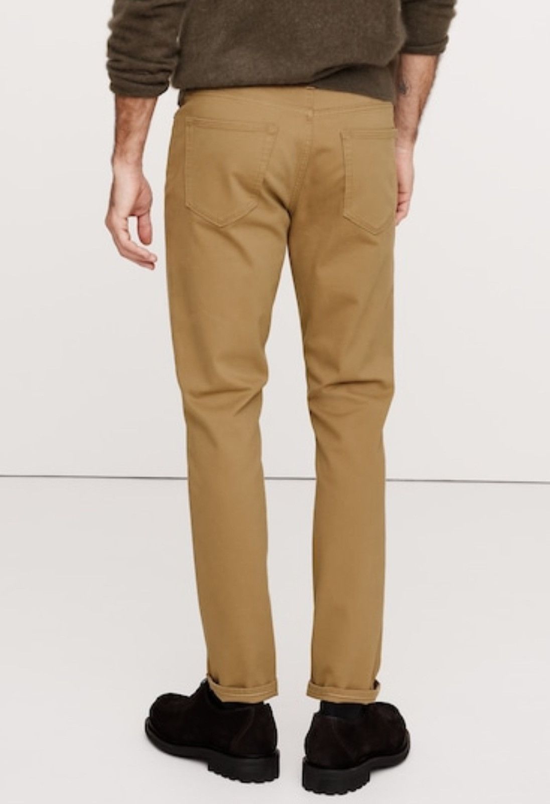 Banana Republic Banana Republic Chino Slim Fit Traveler Pant Brown 32x32 Size US 32 / EU 48 - 7 Thumbnail