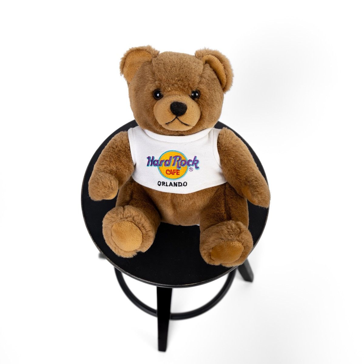 Hard Rock Cafe Hard Rock Cafe Orlando Teddy Bear Plush Toy Brown Logo Size ONE SIZE - 1 Thumbnail