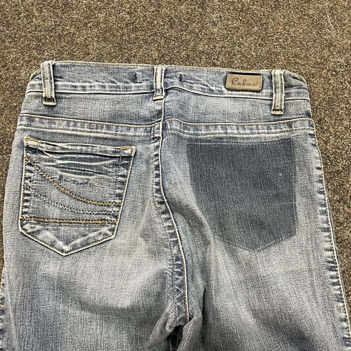 Vintage Vintage Y2K Baggy Flared Jeans Skater Distressed Grunge 29 Size US 29 - 2 Thumbnail