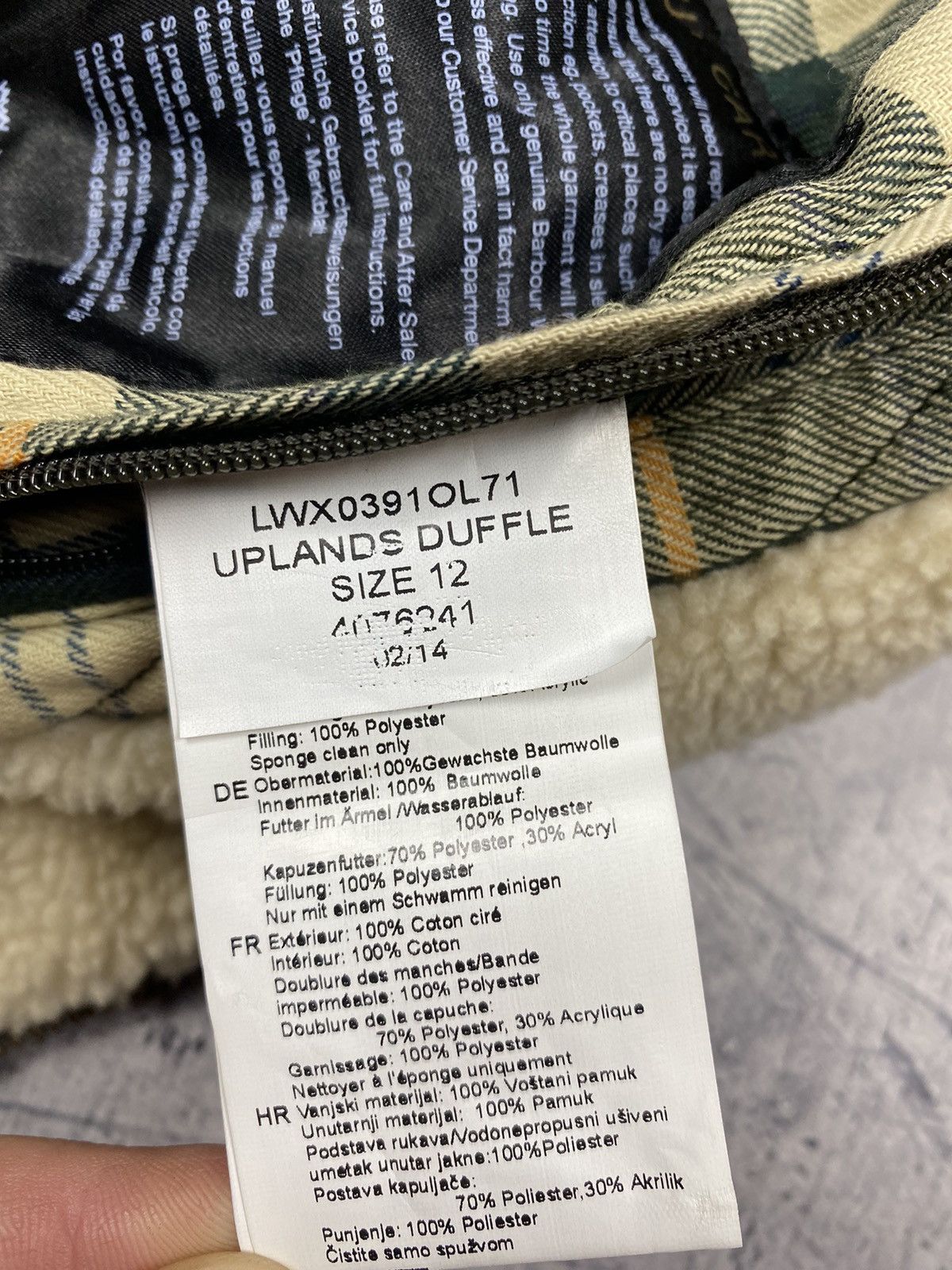 Barbour Vintage Barbour Uplands Duffle Wax Tartan Coat Jacket Size M / US 6-8 / IT 42-44 - 18 Thumbnail
