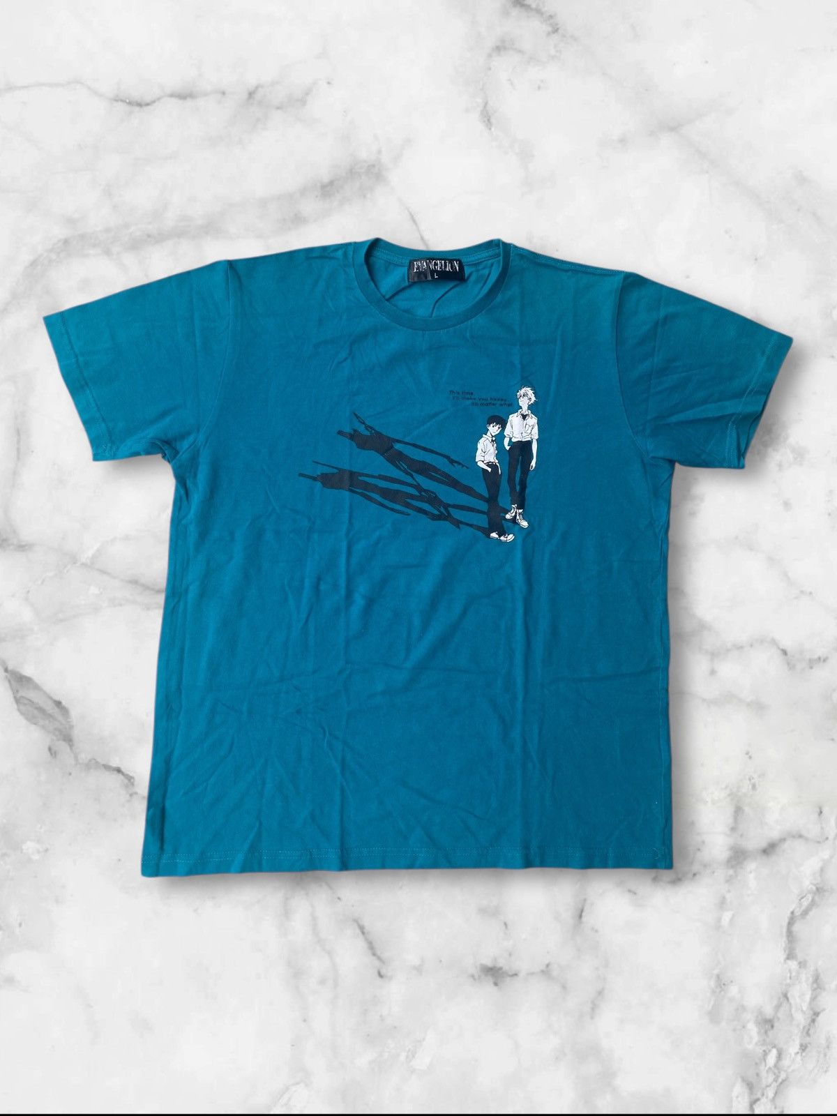 Anime Evangelion Kaworu & Shinji Graphic Tee – Rare Anime Shirt Size US L / EU 52-54 / 3 - 1 Thumbnail
