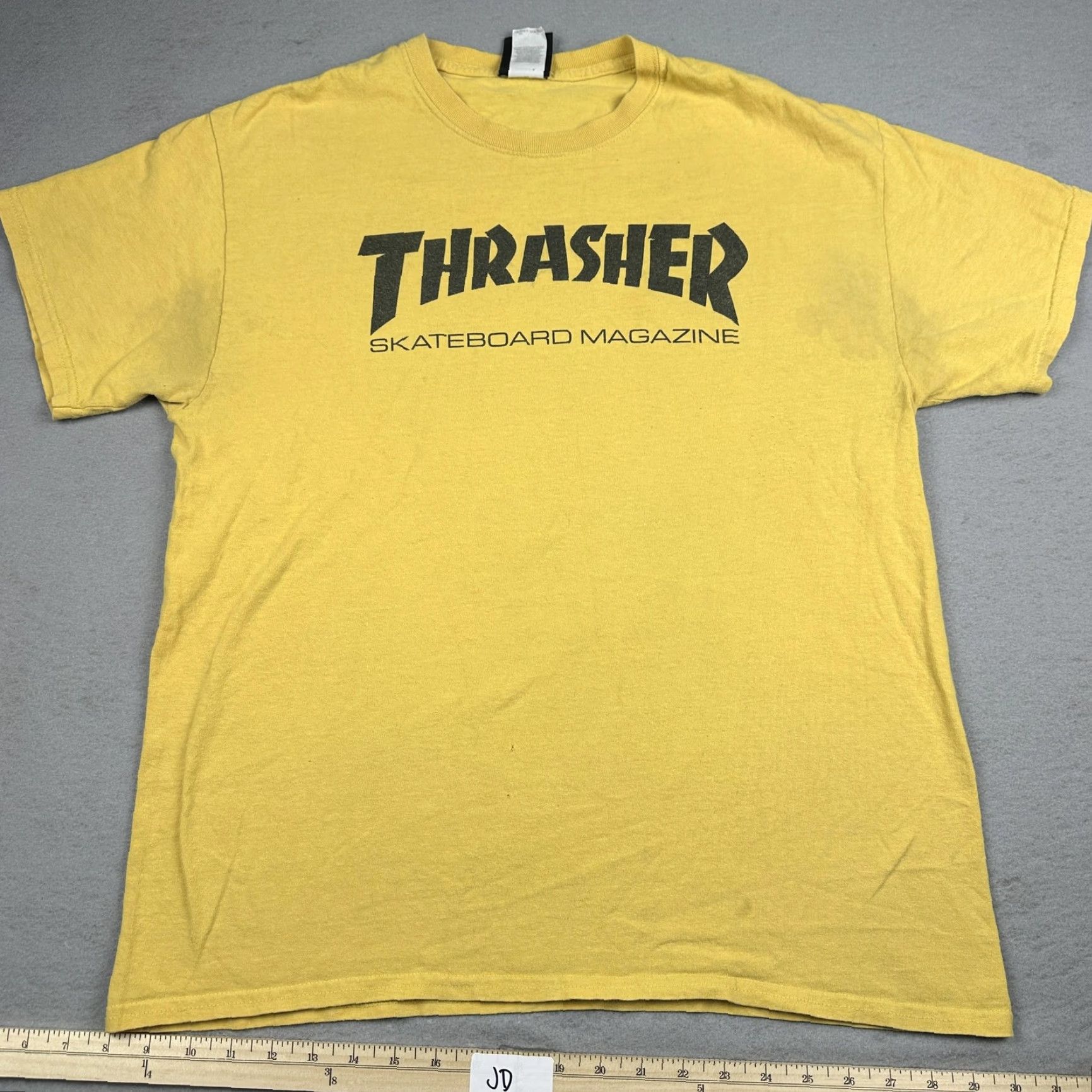 Thrasher Thrasher Shirt Mens L Yellow Graphic Print Streetwear Skate T-Shirt Crew Neck 100% Cotton, Regular Fit Size US L / EU 52-54 / 3 - 2 Thumbnail