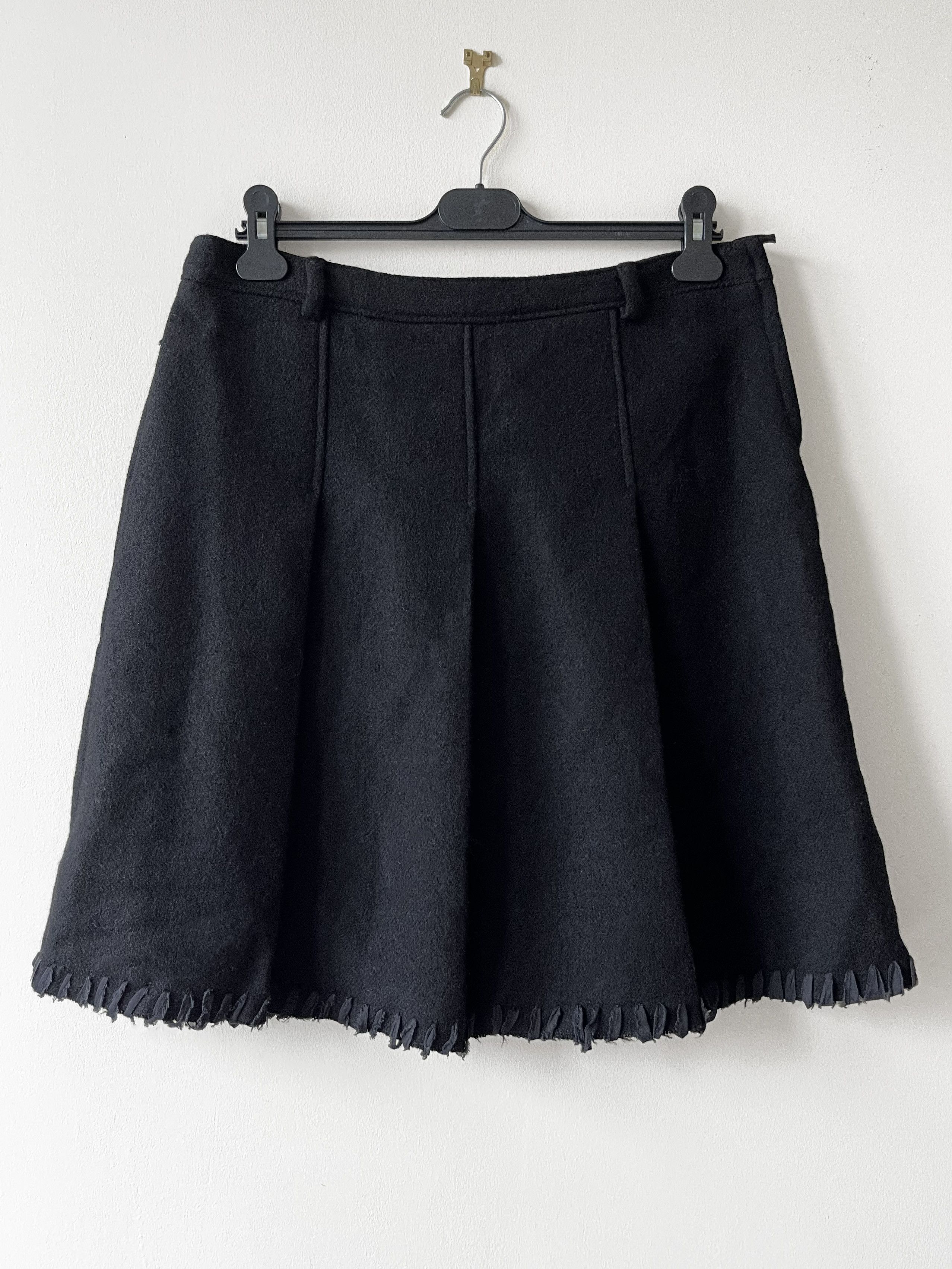 Miu Miu Miu Miu Mohair wool skirt with hem lacing detail Size 30" / US 8 / IT 44 - 1 Thumbnail