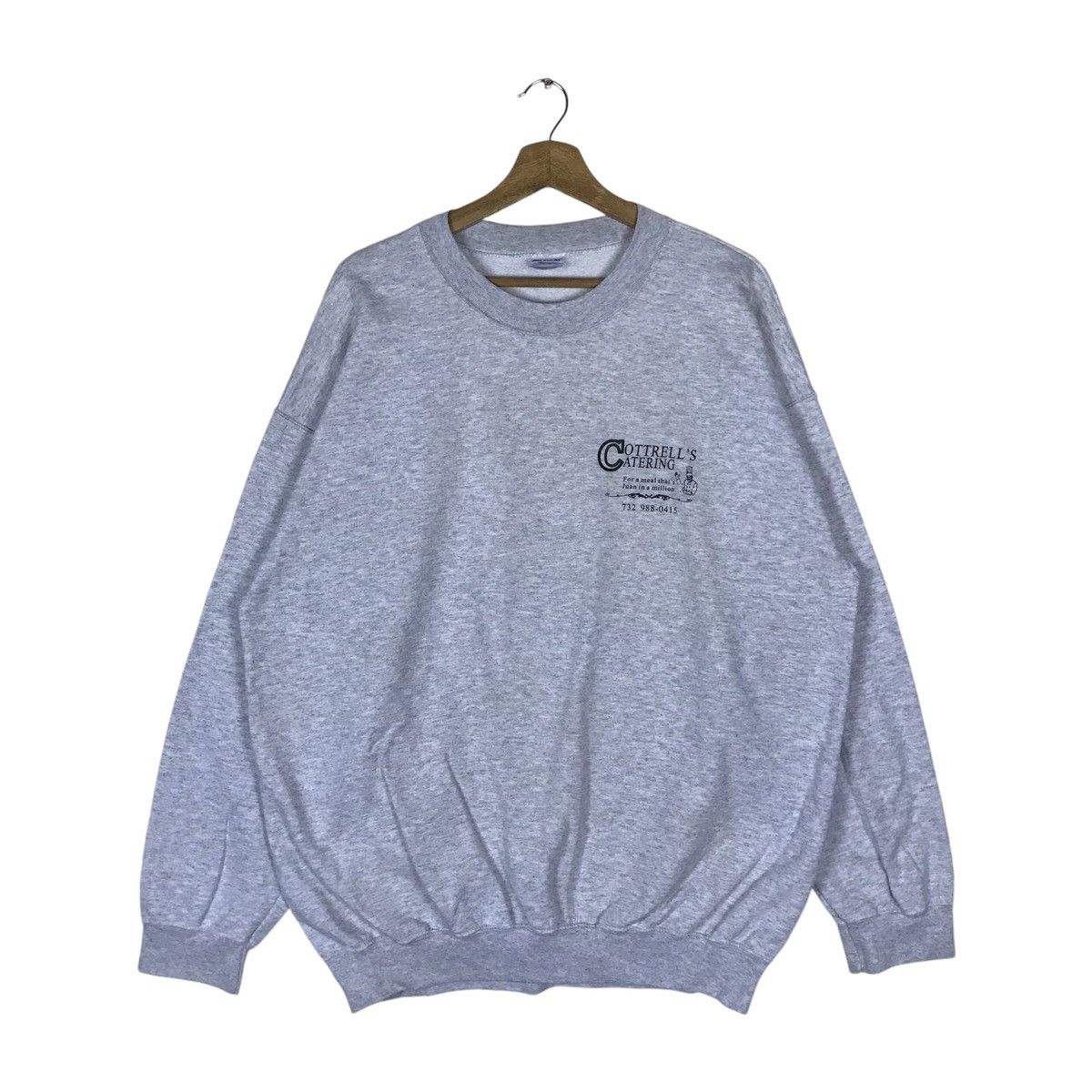 Gildan Vintage Gildan Cottrell’s Catering Pullover Jumper Size US XL / EU 56 / 4 - 2 Thumbnail