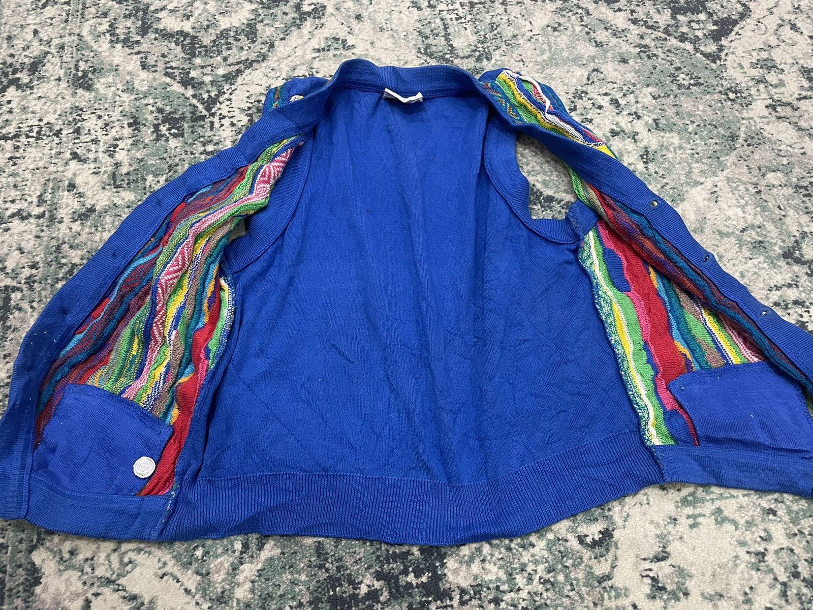 Coogi Vtg Coogi Multicolor Sweater Cable Knitted Vest Size Small Size US S / EU 44-46 / 1 - 14 Thumbnail