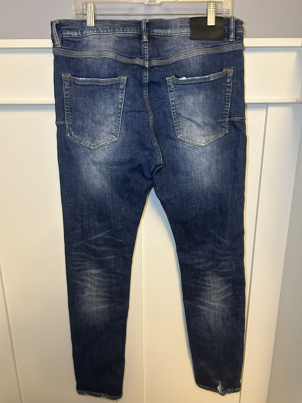 Purple Vintage Purple faded blue jeans Size US 34 / EU 50 - 2 Thumbnail