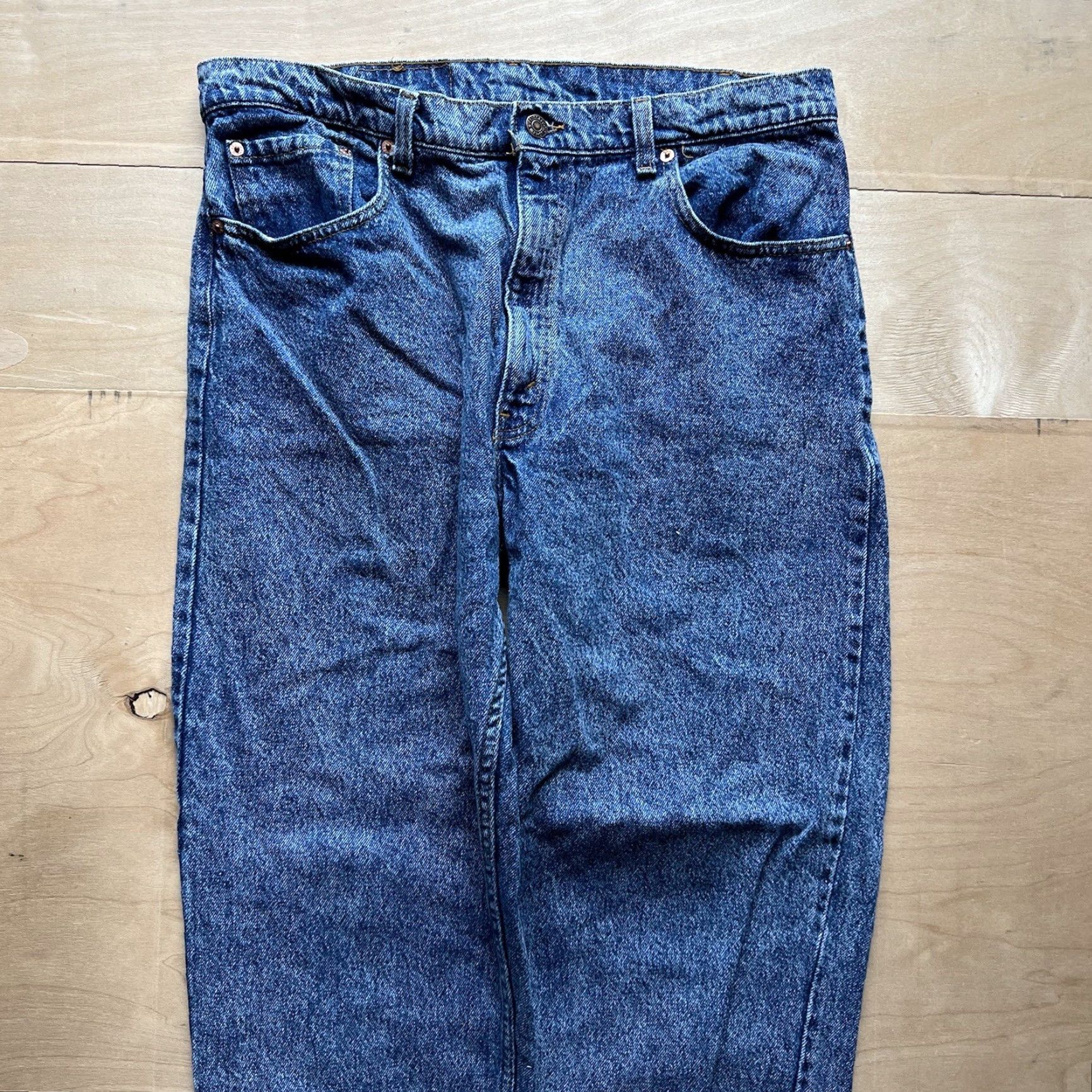 Levi's VINTAGE Levi's 585 Jeans 36x29.5 Blue Denim USA Western 80s Levi's 500 Series Men N/A Size US 36 / EU 52 - 3 Thumbnail