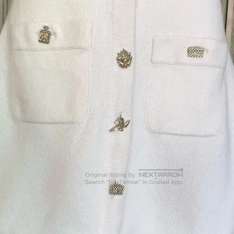 Chanel Chanel Sleeveless White Cardigan Dress for Women . Size S / US 4 / IT 40 - 5 Thumbnail