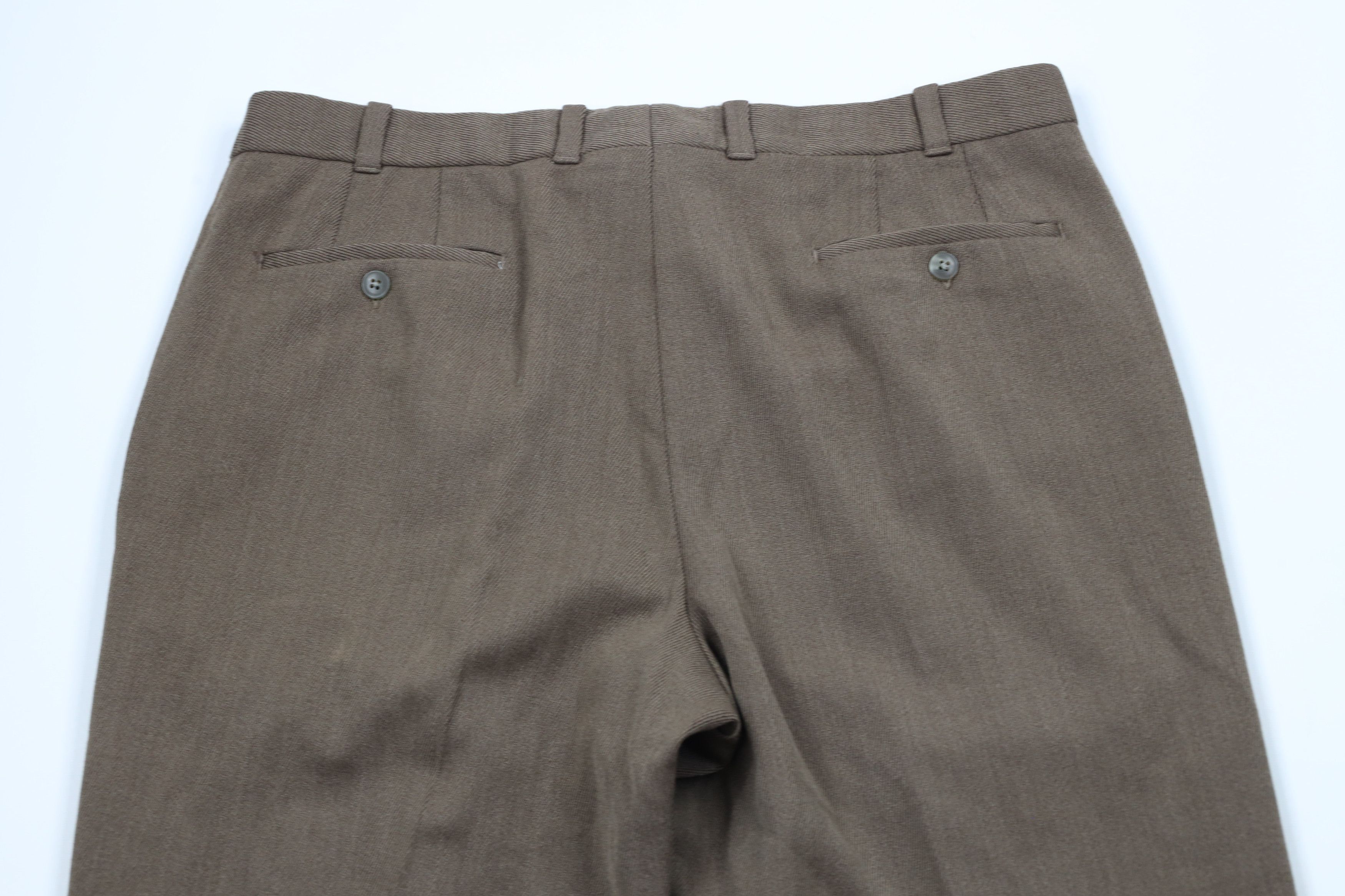 Vintage Vintage 90s Streetwear Whipcord Wide Leg Chino Pants Brown Size US 36 / EU 52 - 10 Thumbnail