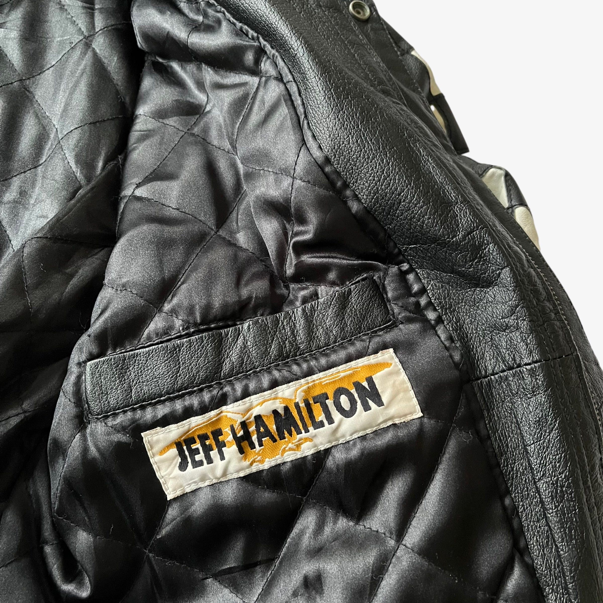 Jeff Hamilton Vintage 90s Jeff Hamilton NASCAR Anniversary Leather Jacket Size US L / EU 52-54 / 3 - 7 Thumbnail