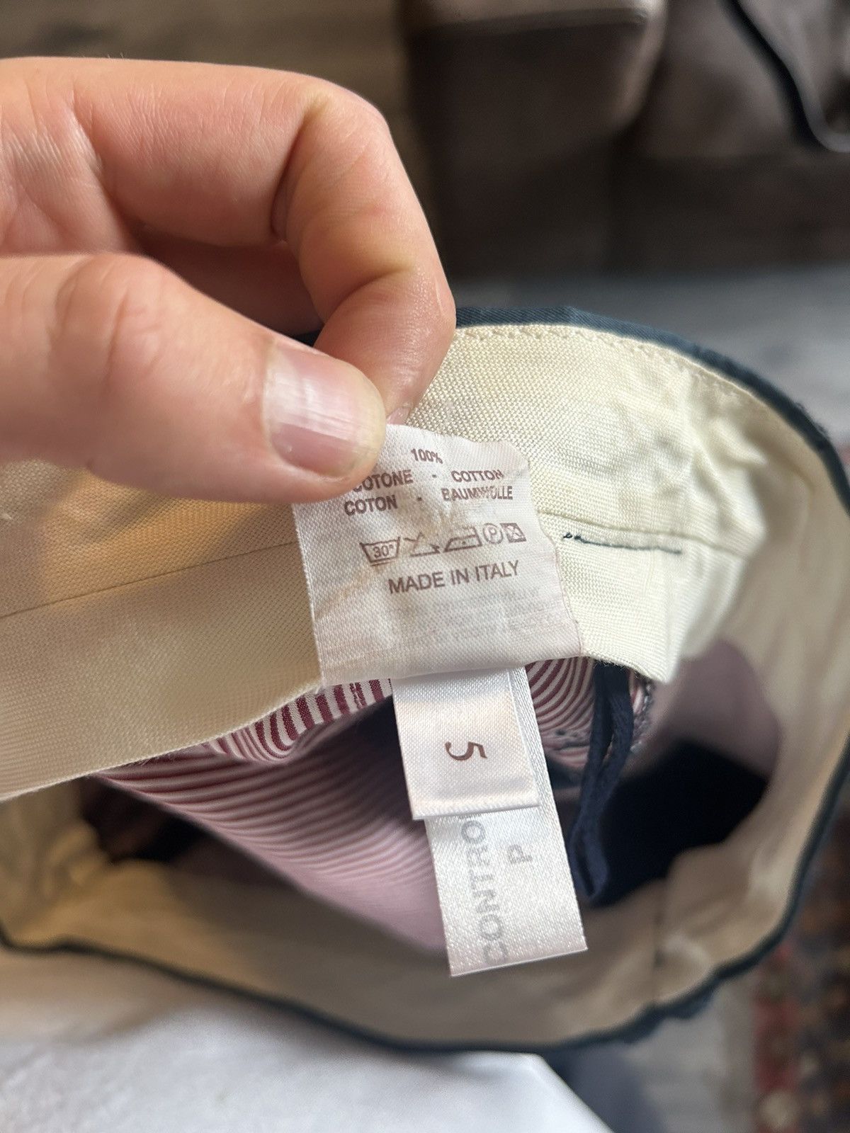 Brunello Cucinelli Navy Cotton Tailored Trousers Size US 40 / EU 56 - 15 Thumbnail