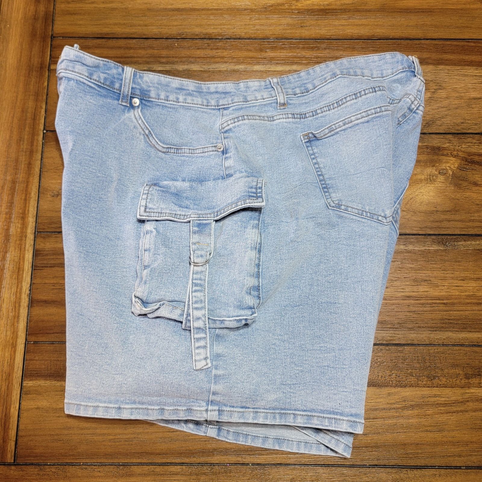 Other Ashley Stewart Cargo Denim Shorts - Size 22 Size 41" - 2 Thumbnail