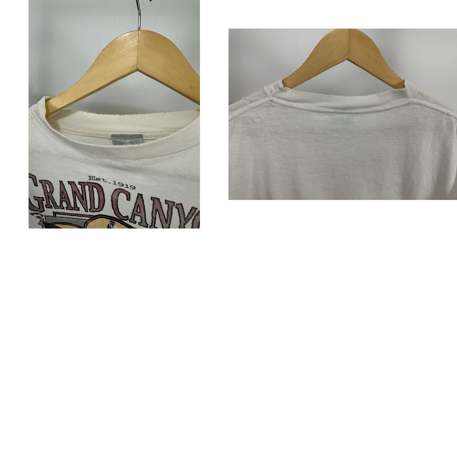 Vintage VTG Grand Canyon Distressed Worn Cotton Boxy T-Shirt XL Size White Men Size US XL / EU 56 / 4 - 8 Thumbnail